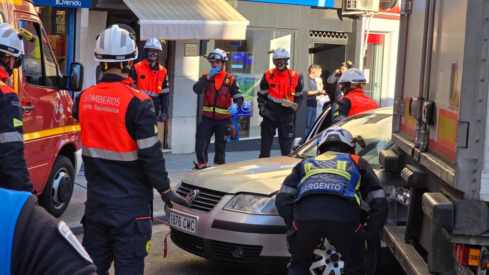 Accidente en la avenida de Villamayor