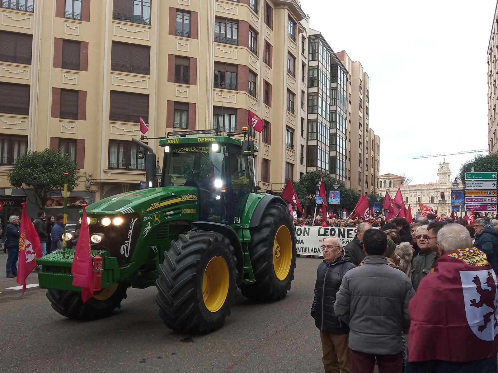 Manifestación por el futuro de León.
