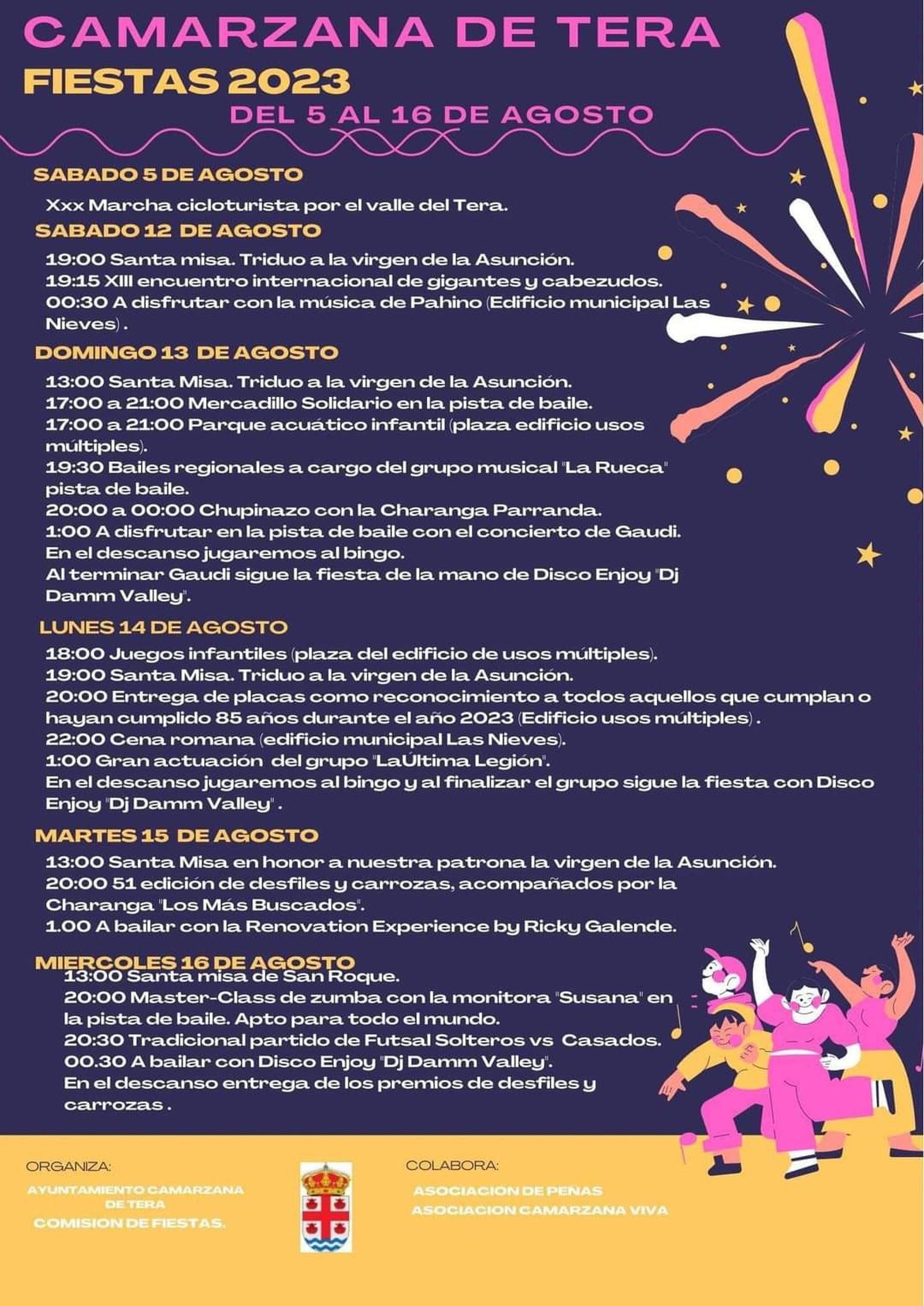 Cartel de fiestas de Camarzana de Tera
