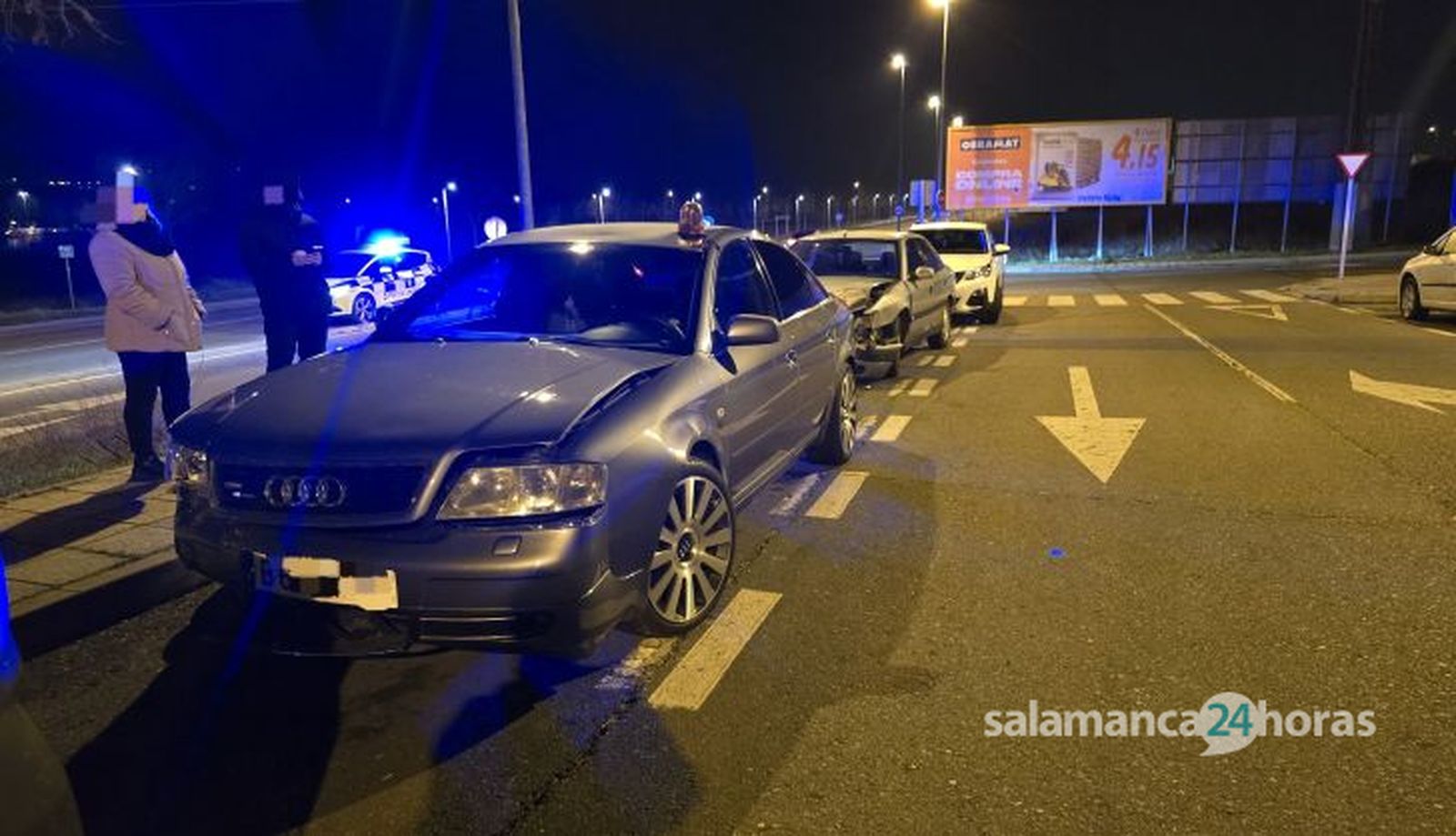Accidente frontal en la calle Buenaventura (1)