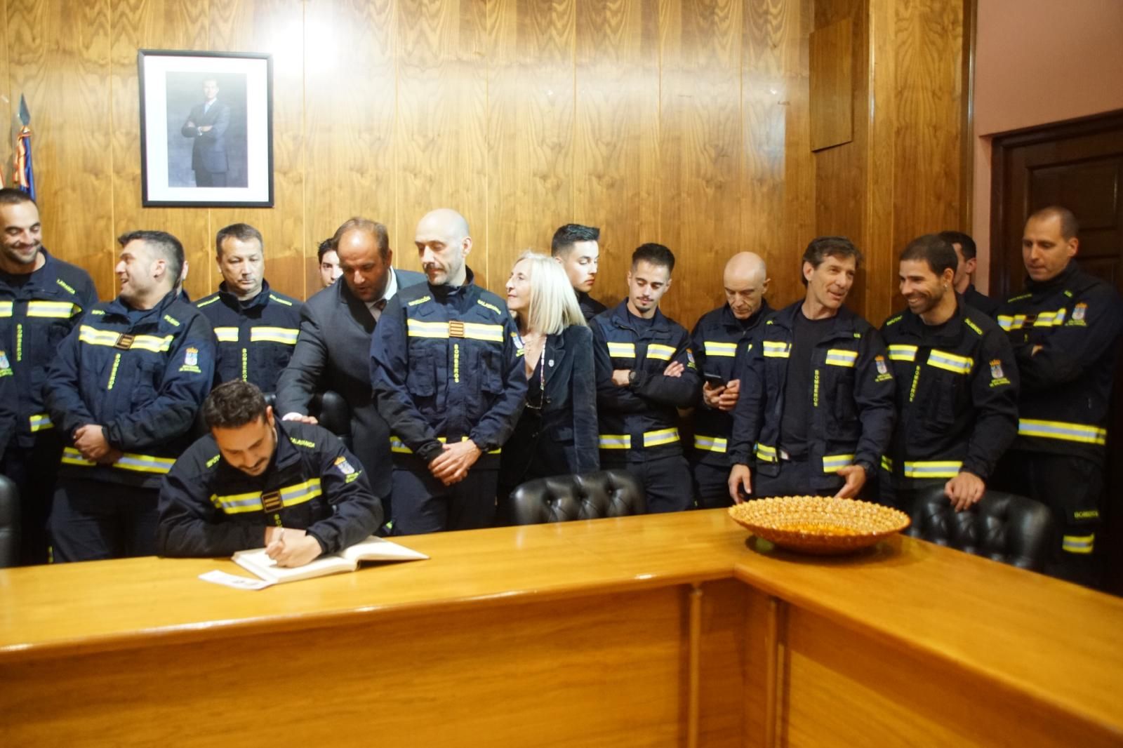 Los Bomberos de la Diputación dan voz al pregón de las fiestas de Alba de Tormes