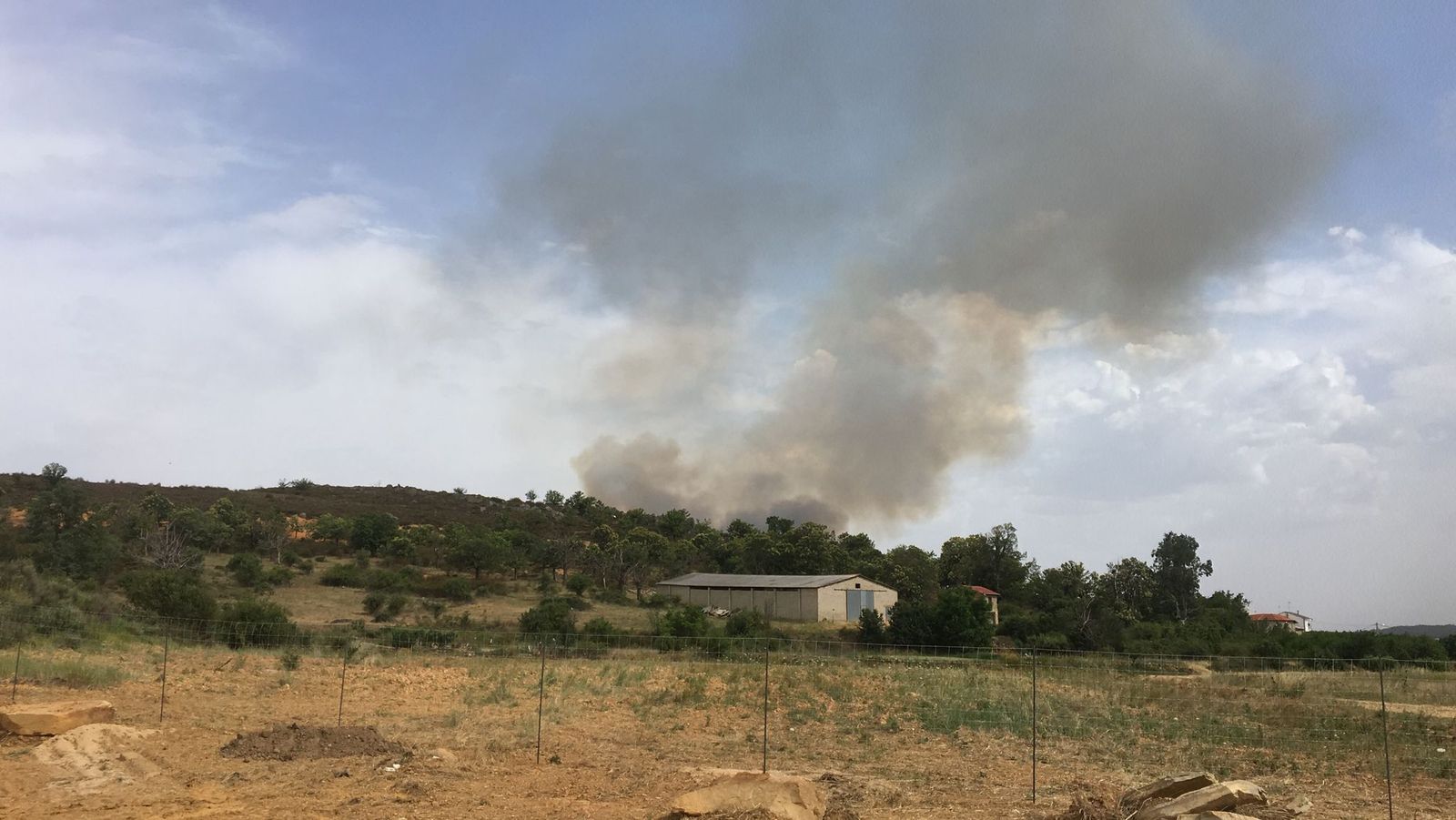 Incendio en Ayoó de Vidriales
