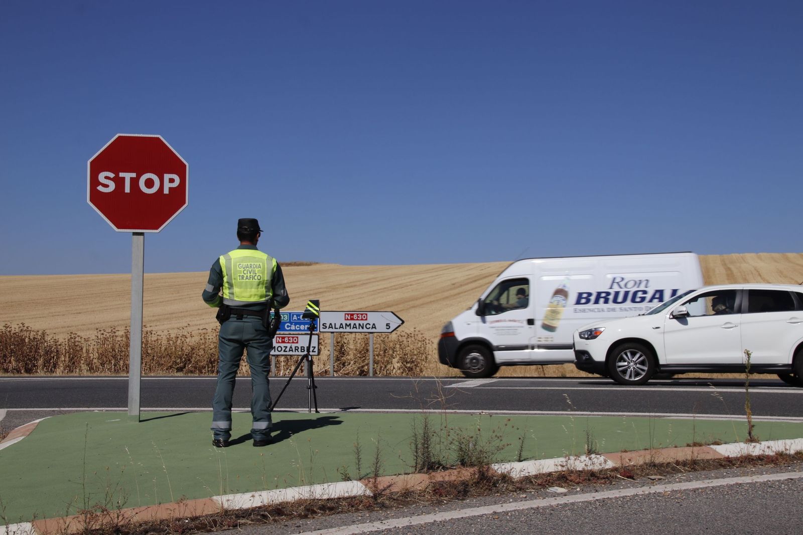 imagen de archivo, guardia civil de tráfico, Salamanca