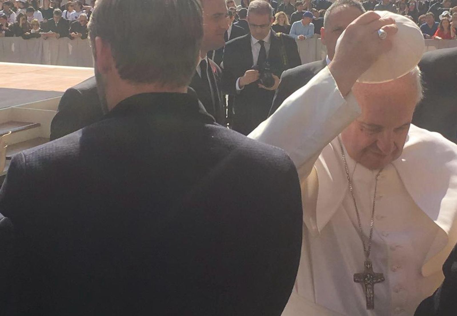 Zamora y el día en que el solideo del Papa Francisco encontró un nuevo hogar