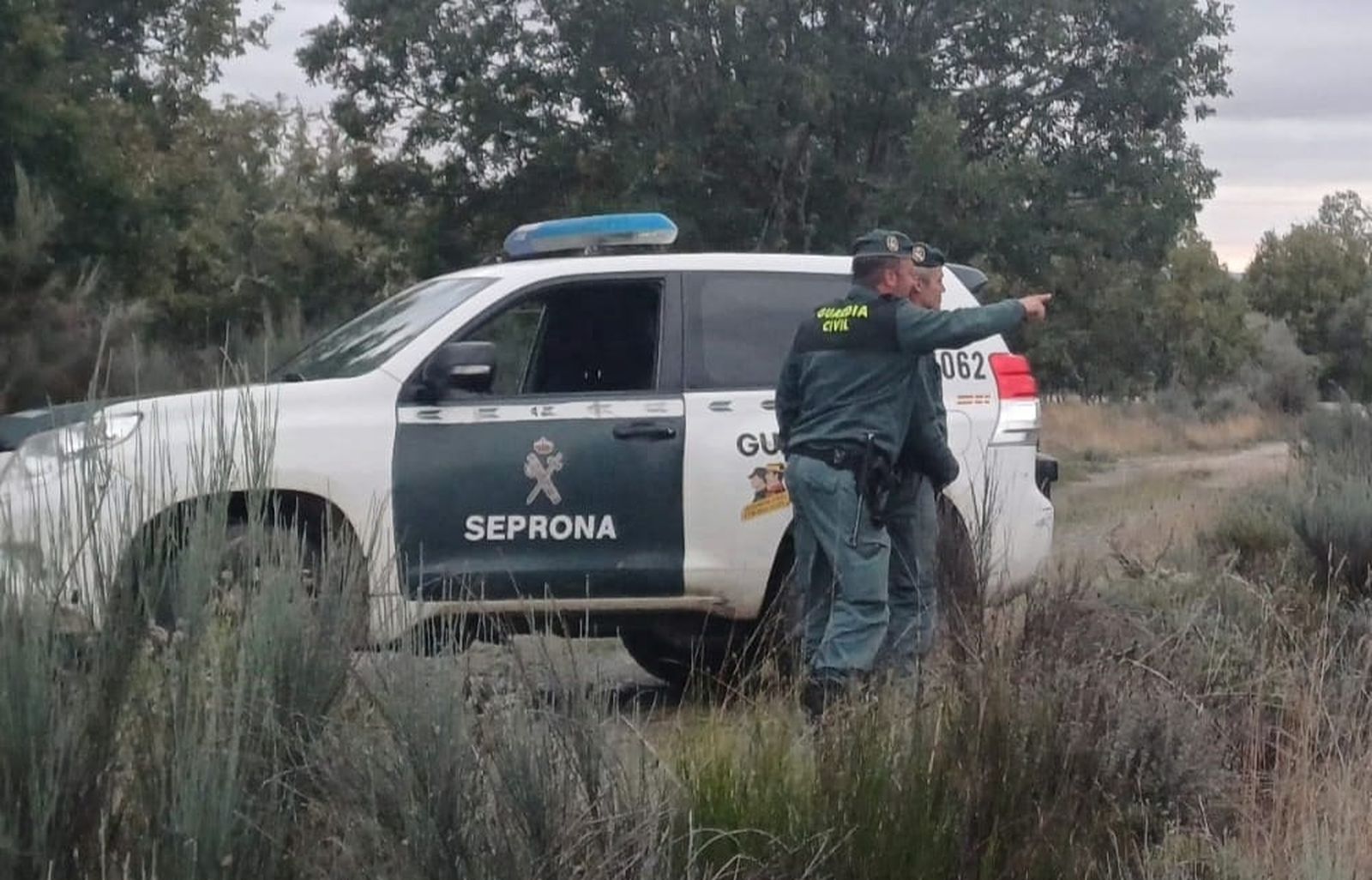 Foto de la patrulla del Seprona que participó en el dispositivo localizó a la mujer
