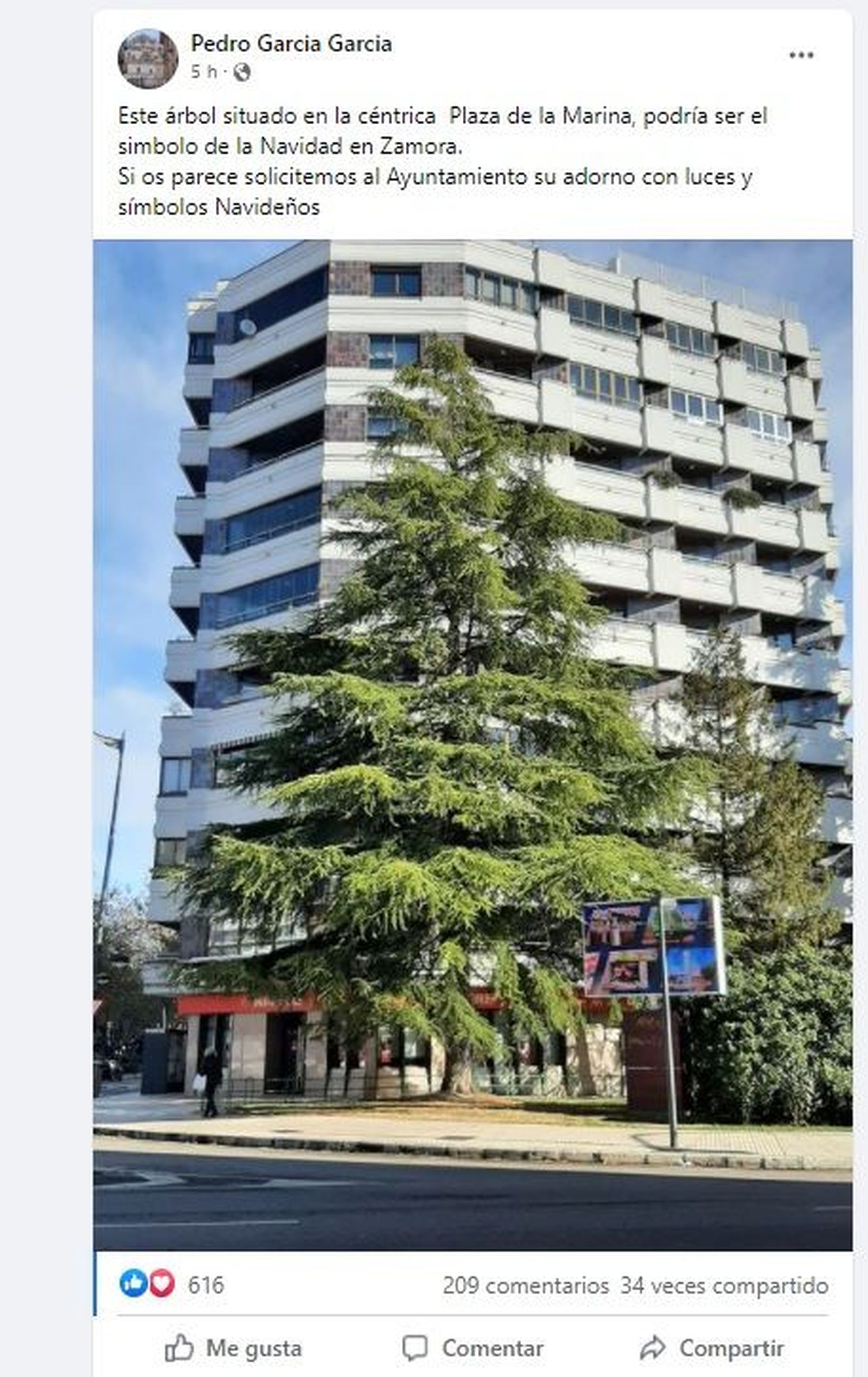 La propuesta compartida en redes