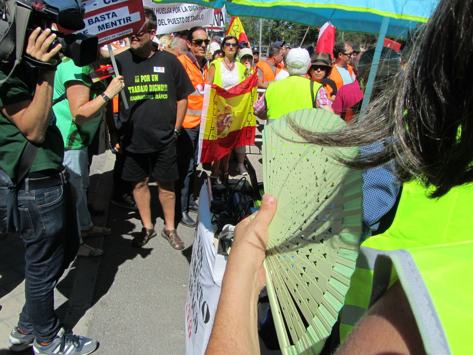 Huelga de examinadores de tráfico de 2017, protesta del 25 de julio ante la DGT Huelga de examinadores de tráfico de 2017, protesta del 25 de julio ante la DGT