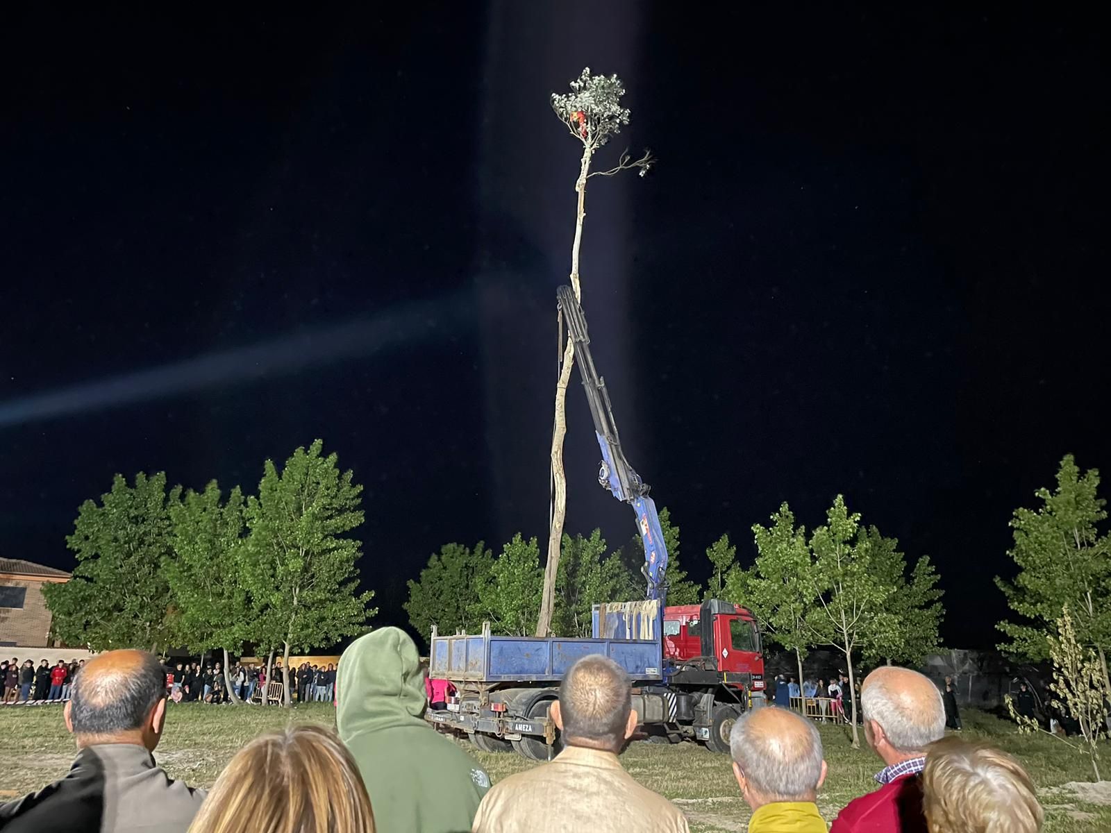 Morales del Vino iza el Mayo. Archivo