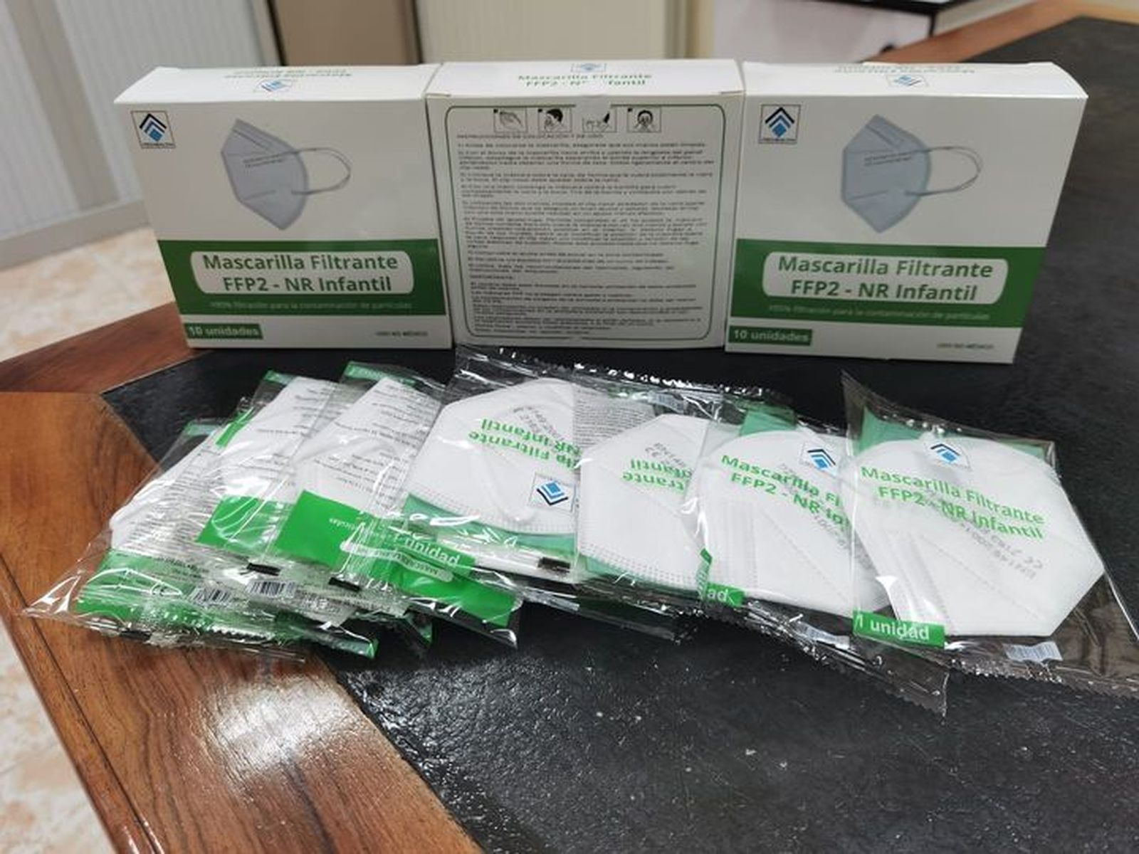 Reparto de mascarillas infantiles en Villoria