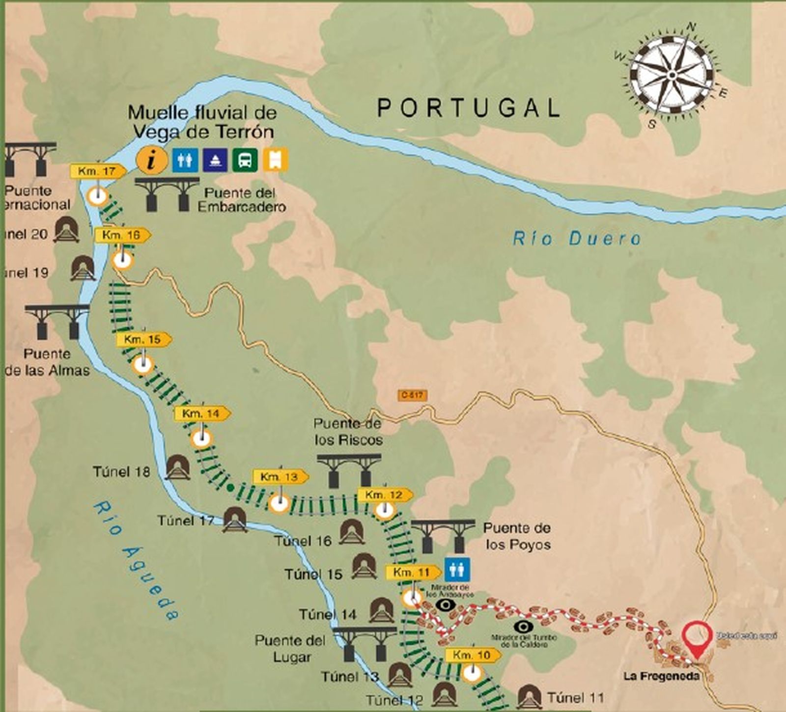 Ruta de la Fregeneda por el Camino de Hierro