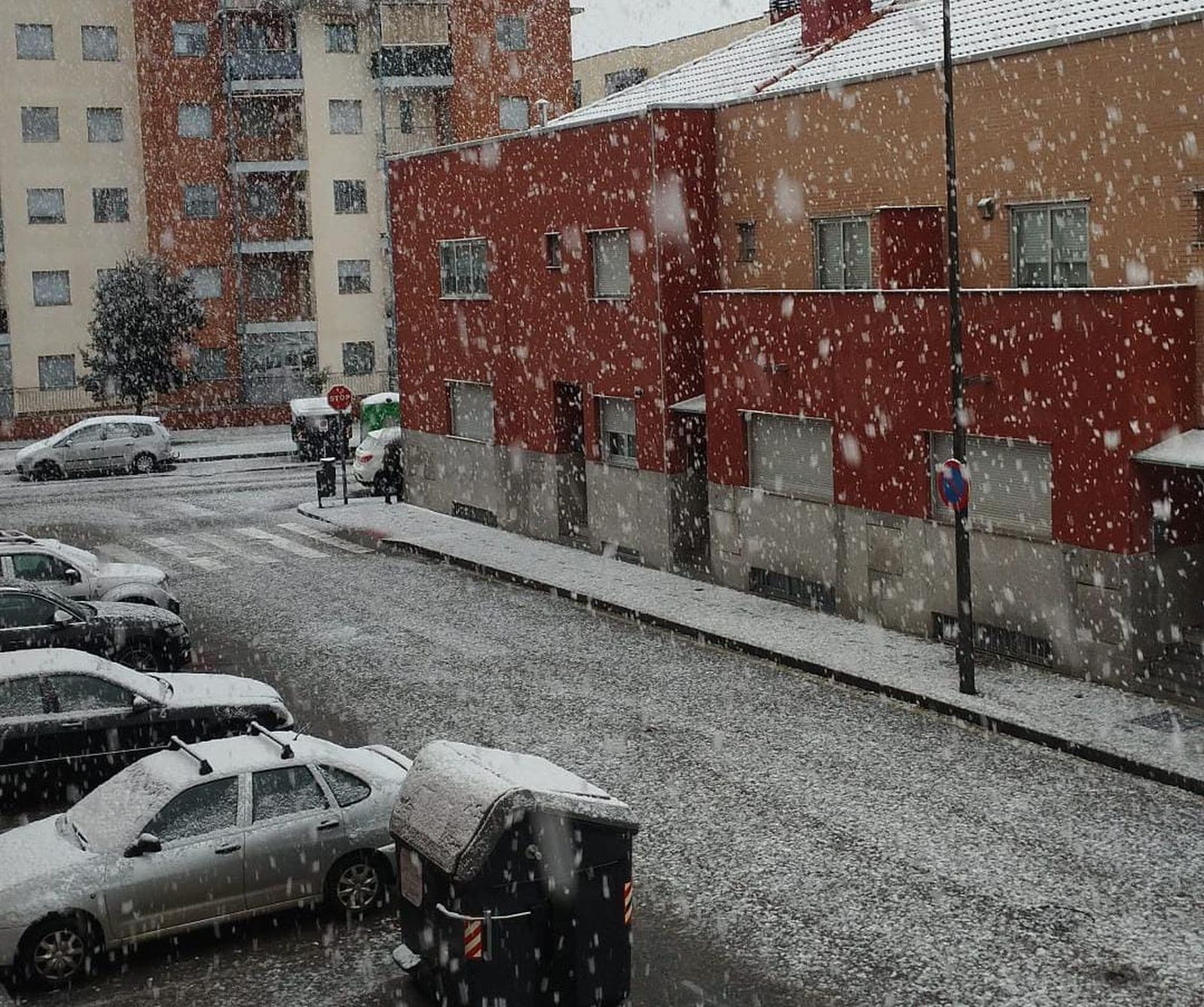 GALERÍA | Nieve en Zamora capital este miércoles