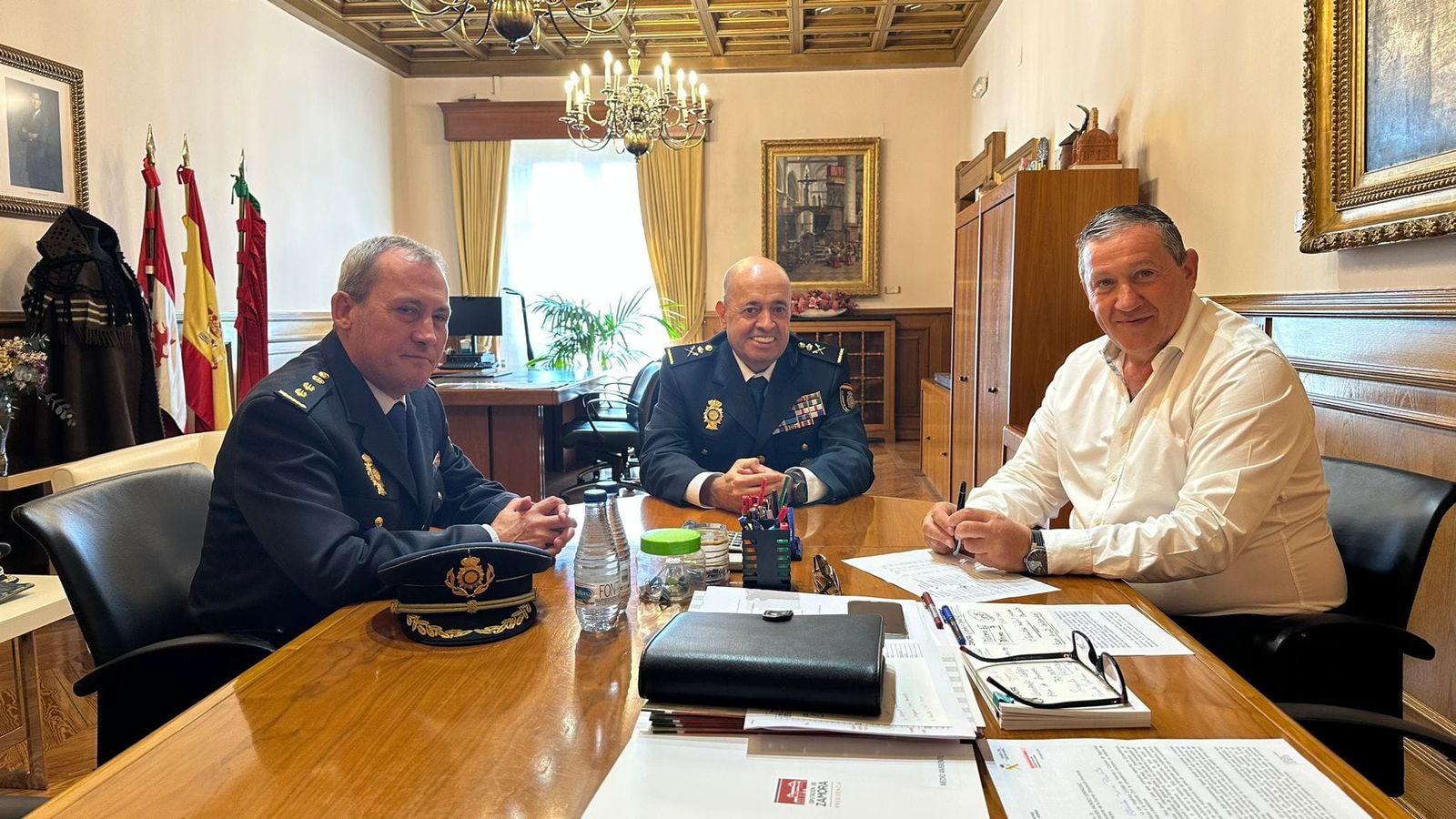 Primera toma de contacto del Jefe Superior de Policía de Castilla y León con Zamora 2