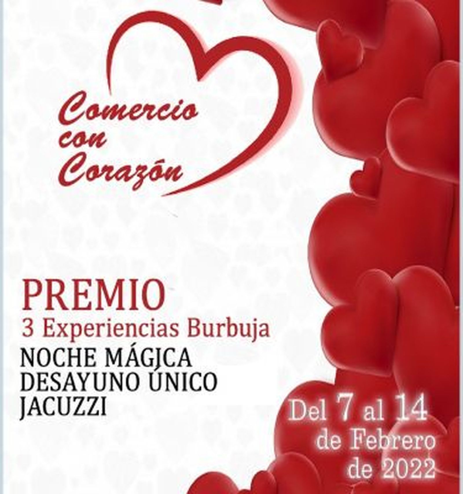 Cartel de la campaña "Comercio con Corazón"