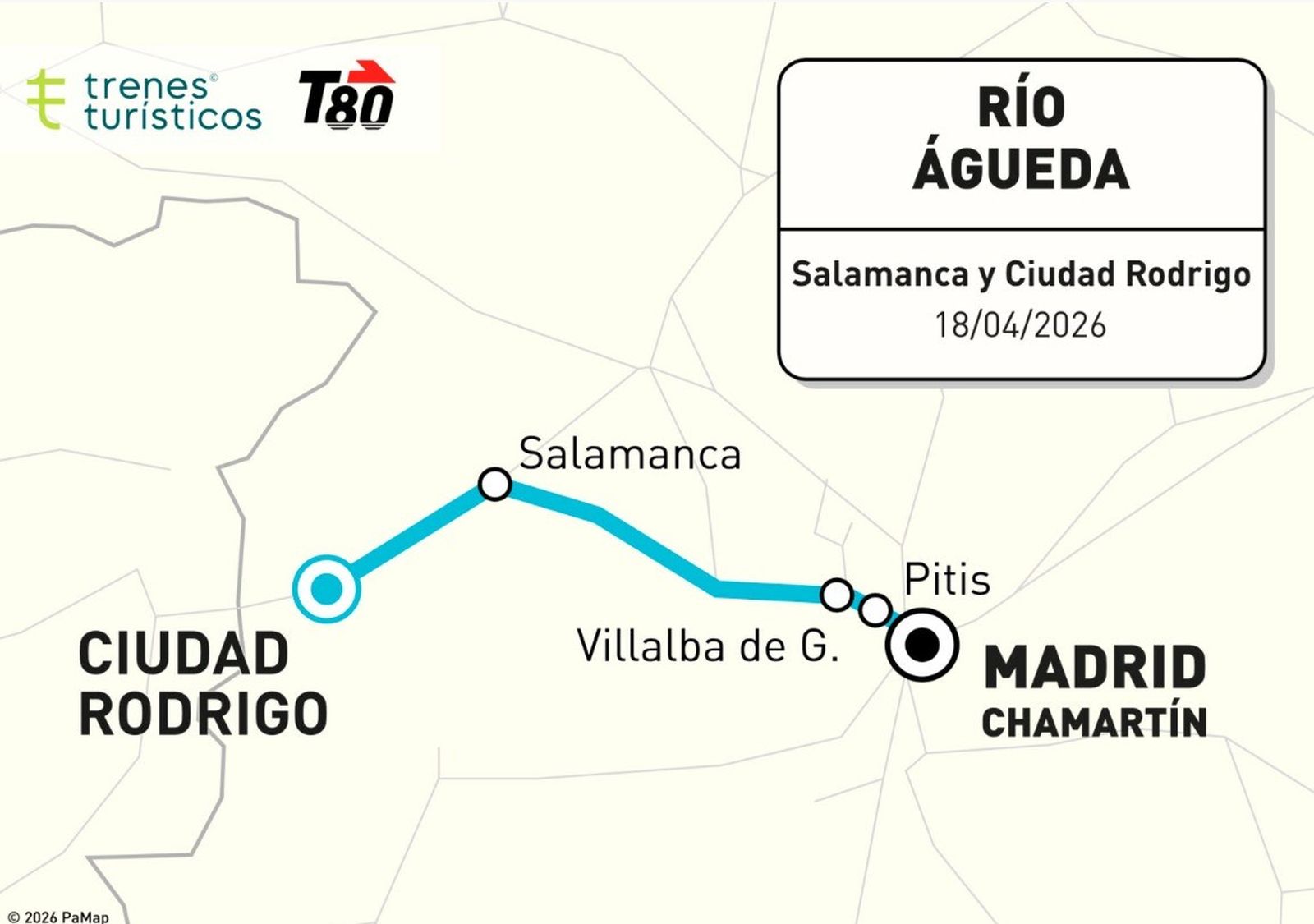 Viaje tren histórico Río Águeda