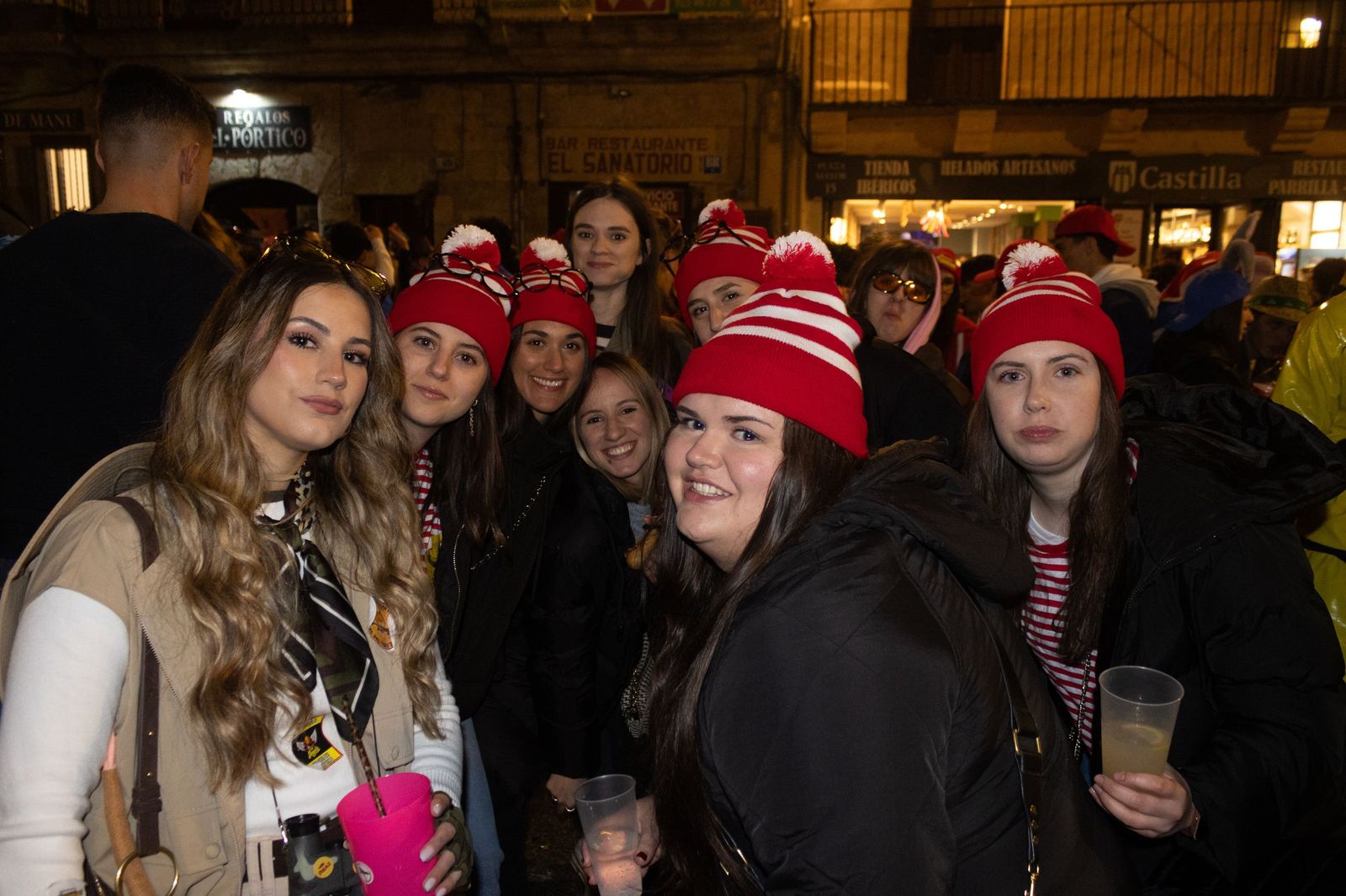Salamanca de noche, sábado del Carnaval del Toro de Ciudad Rodrigo