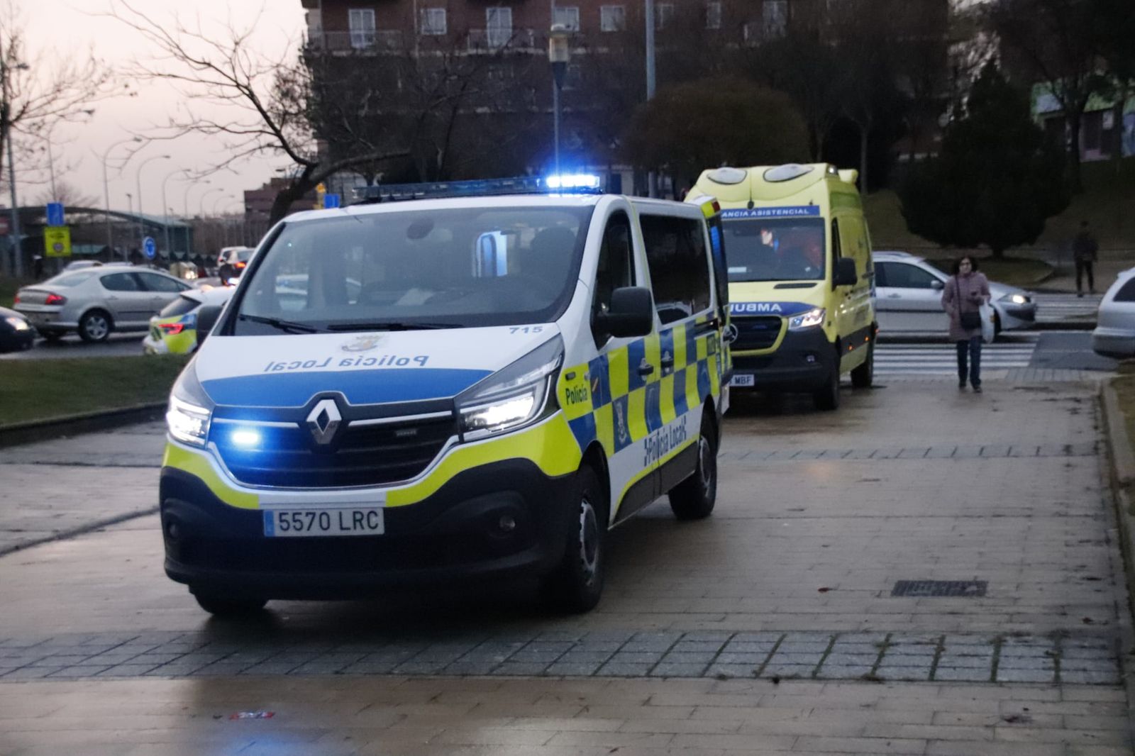 Atropello en la glorieta Brigada Caballería Jarama