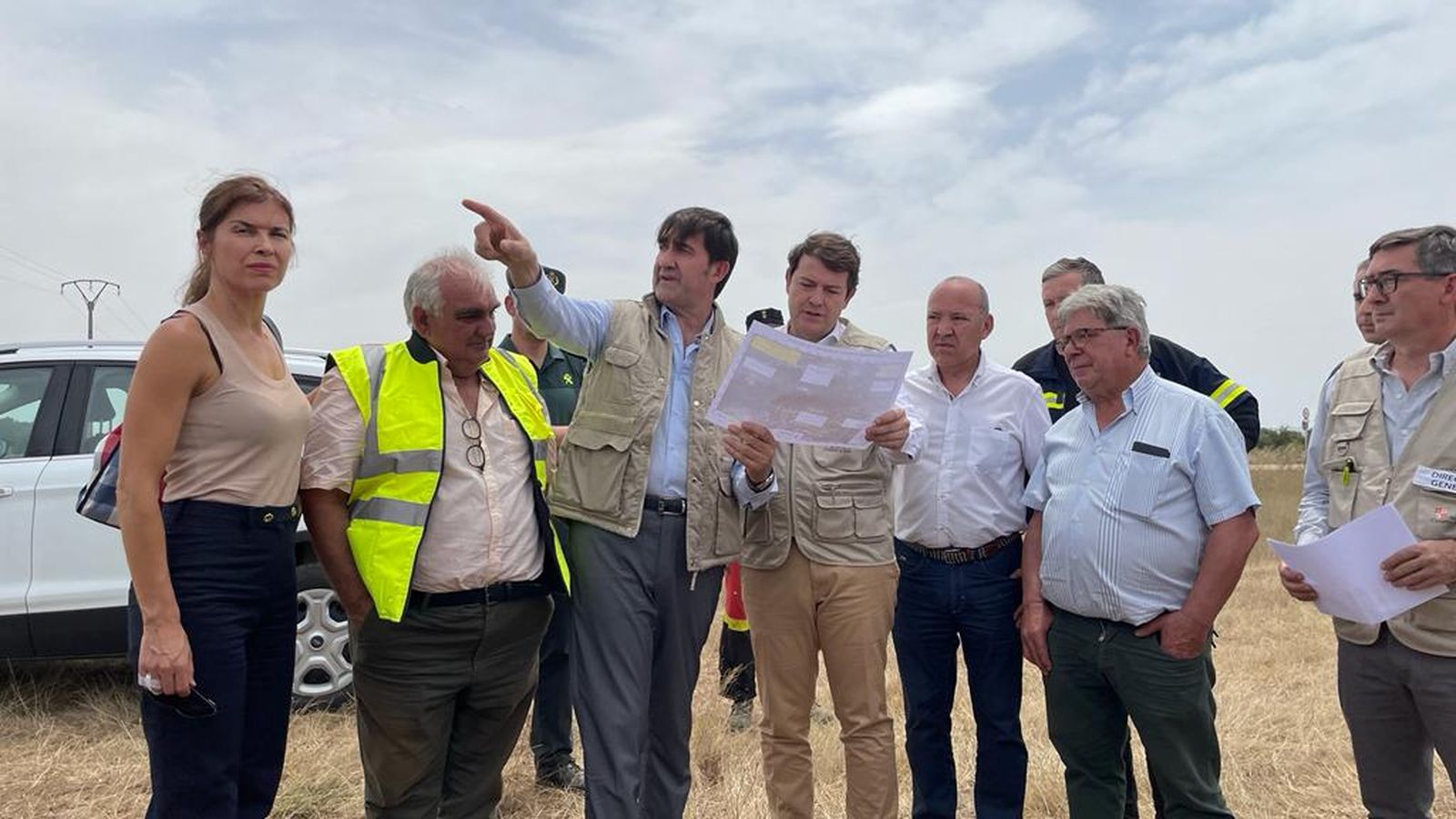 Clara San Damián junto a Alfonso Fernández Mañueco