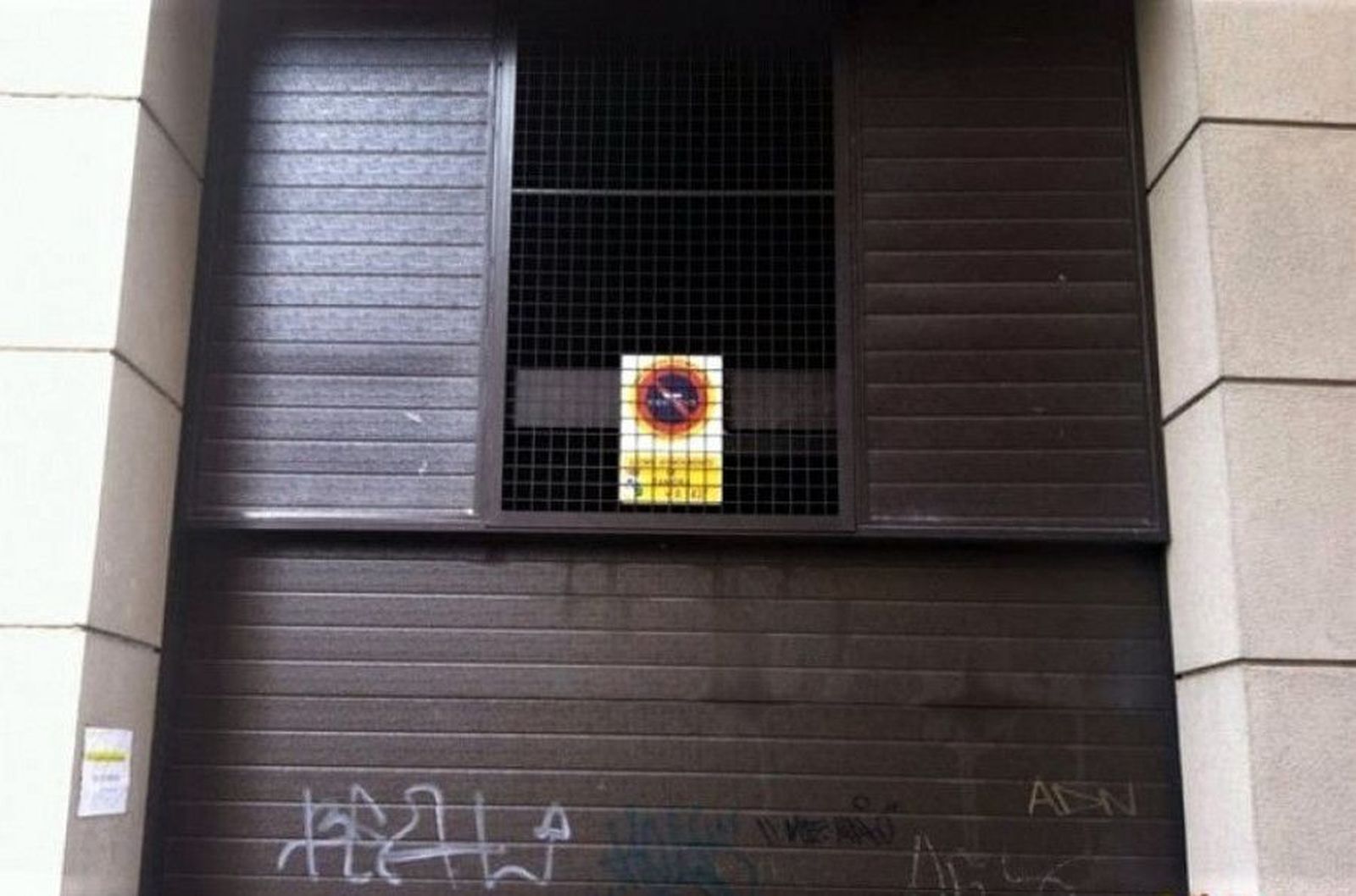 Un vado en Zamora capital. Archivo.