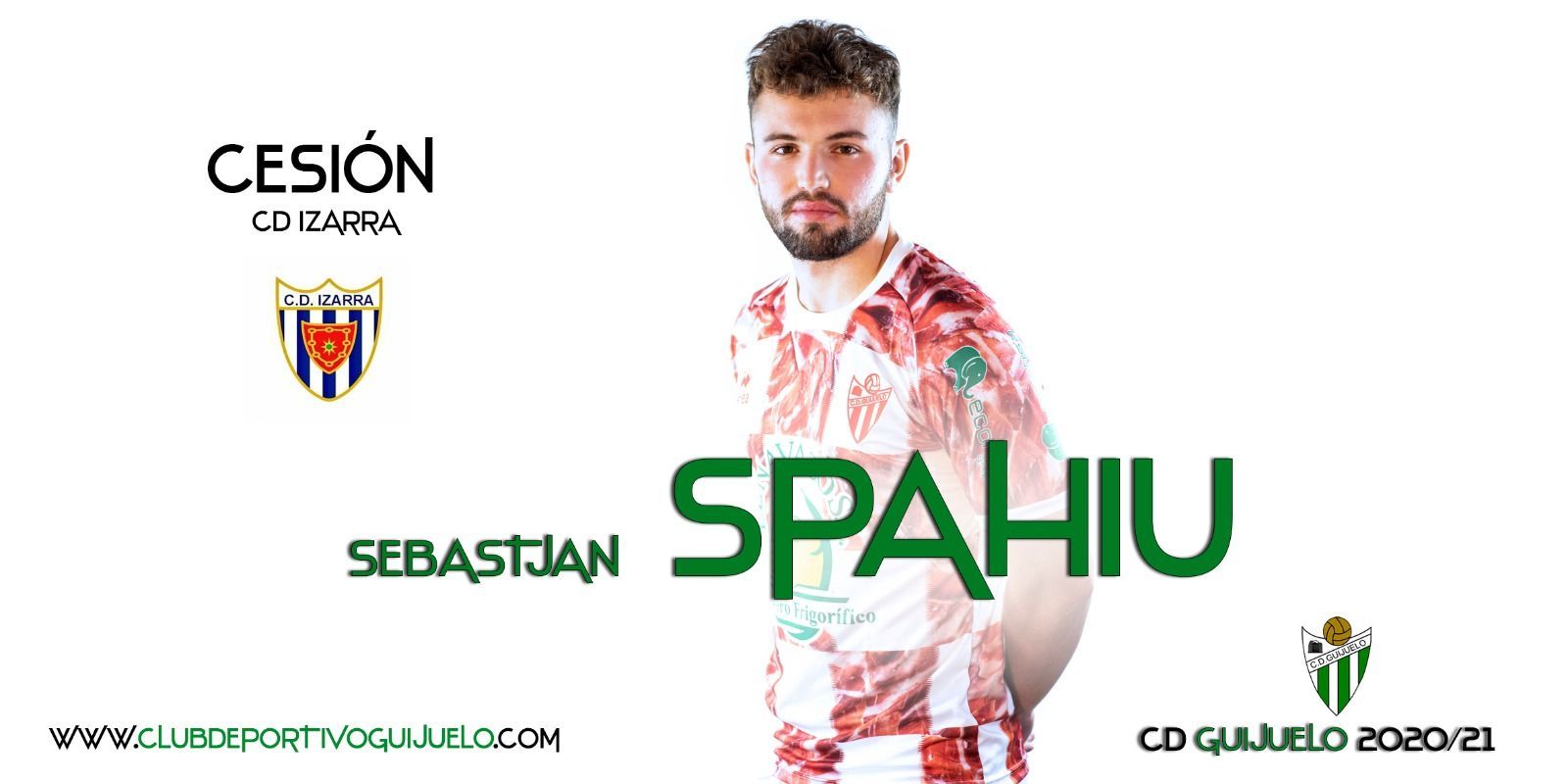 Sebasthan Spahiu se marcha cedido al Izarra hasta final de temporada