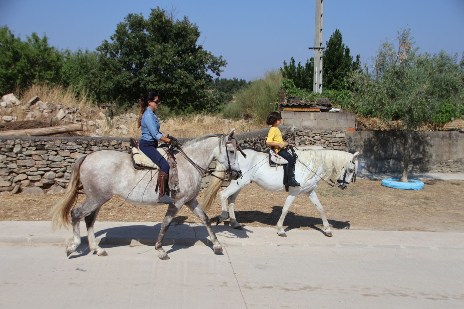 Lumbrales encierro a caballo