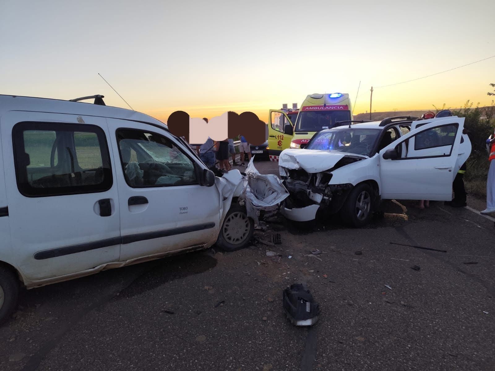 Imagen de uno de los accidentes mortales en las carreteras de Zamora este 2025