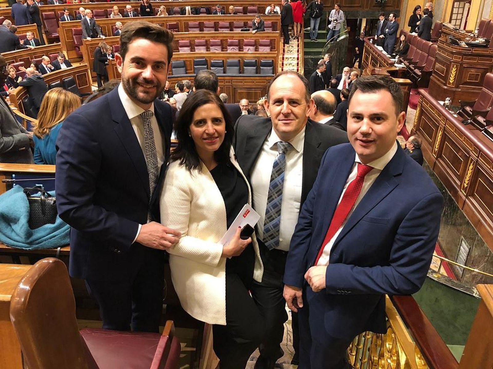 03 PSOE Zamora 03 12 19. Antidio Fagúndez Sesión Constituyente Congreso con Diputados PSOE Castilla y León