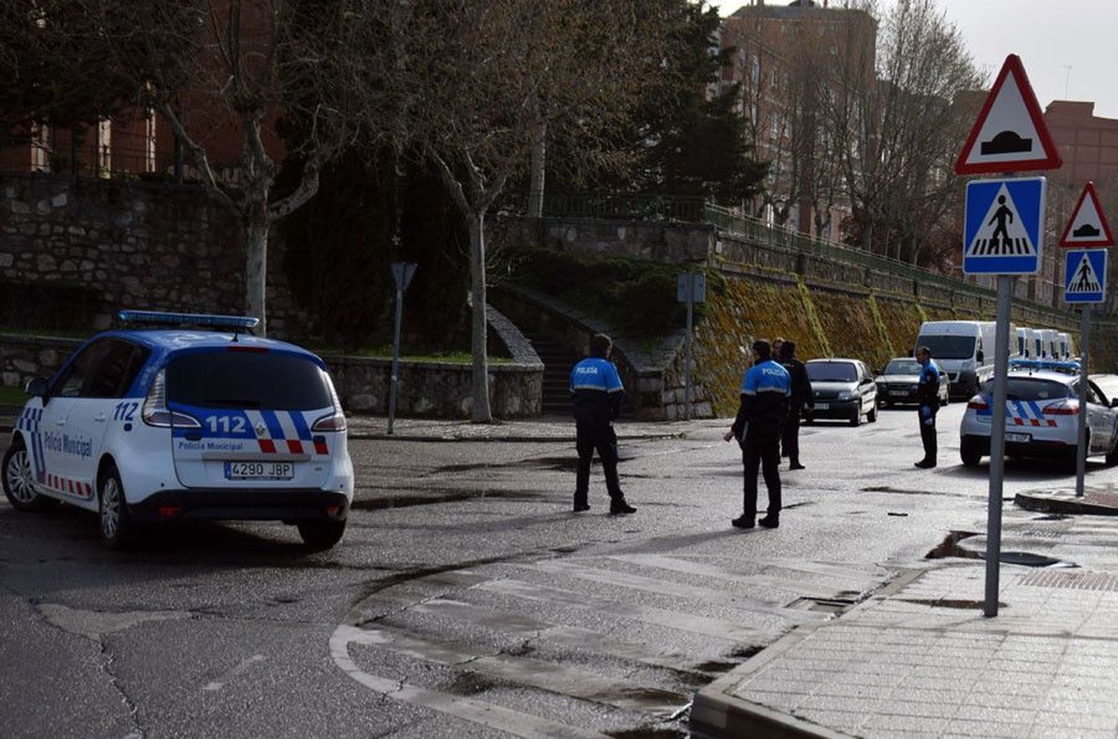 Policía en la estación