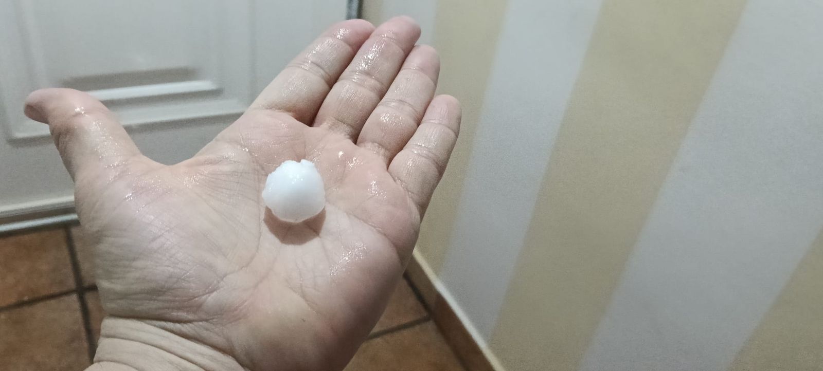 Una fuerte tormenta de granizo sorprende a Peñaranda y alrededores