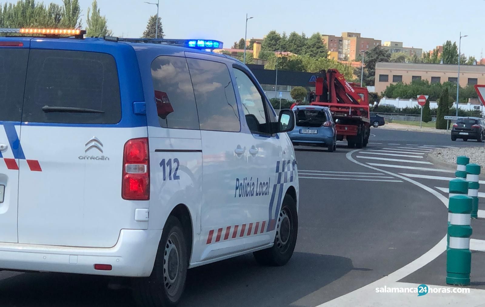 Accidente en la rotonda Llaves de Santa Marta