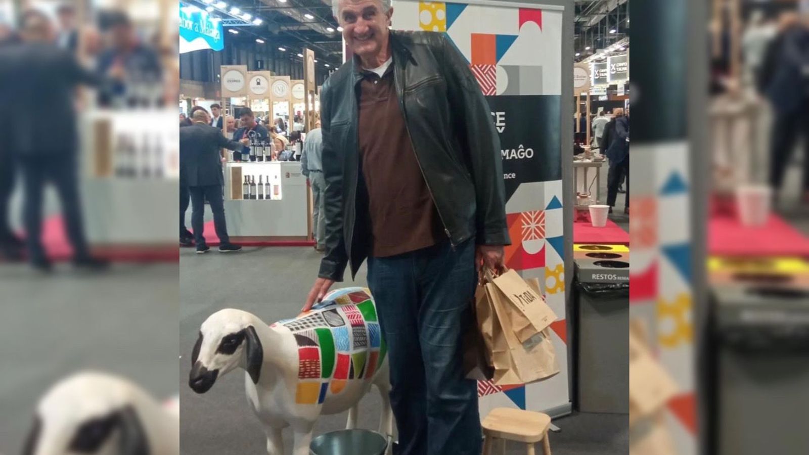 Fernando Romay en el stand de la Feria Fromago