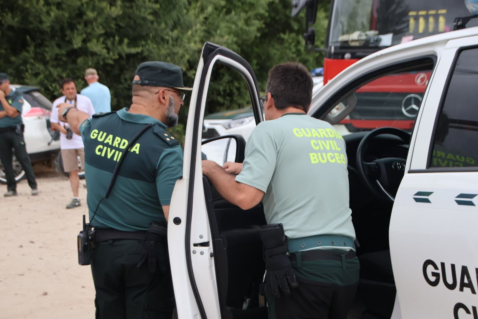 Operativo de búsqueda desplegado en Alba de Tormes para dar con el paradero del menor desaparecido en el río