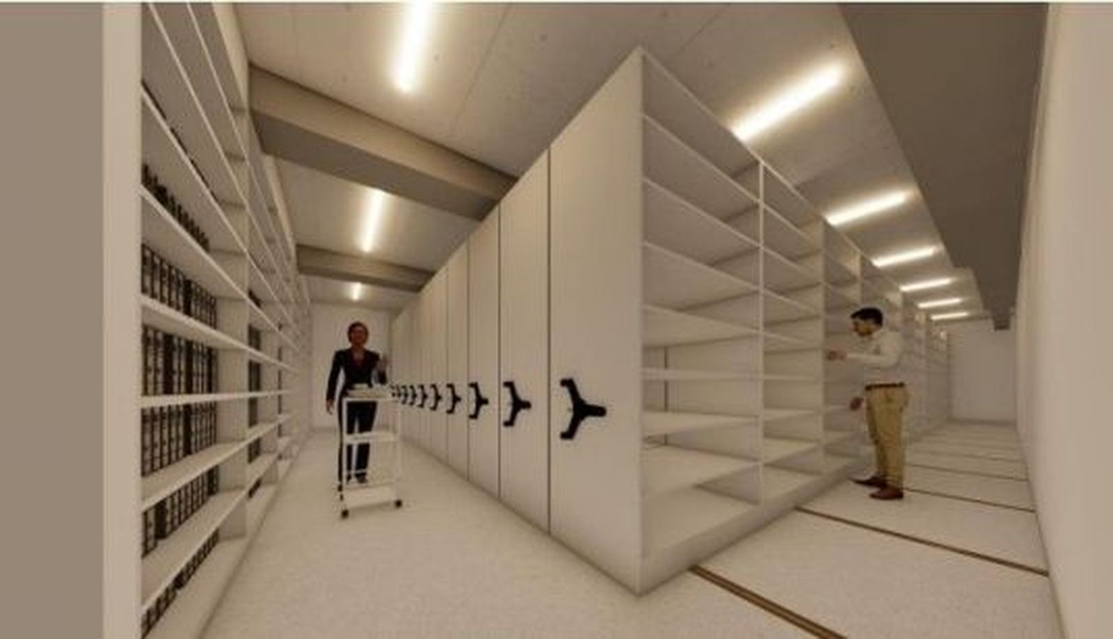 Proyección del nuevo edificio del archivo de la Diputación de Salamanca