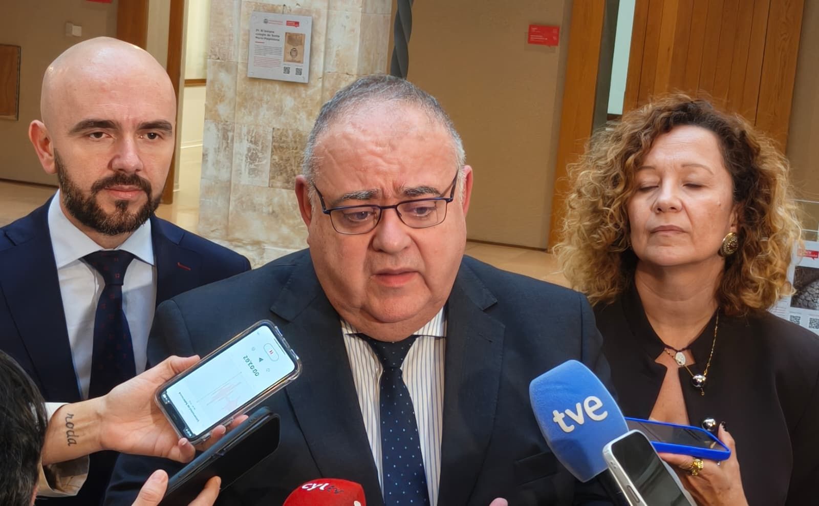 El consejero de Sanidad, Alejandro Vázquez, en Salamanca