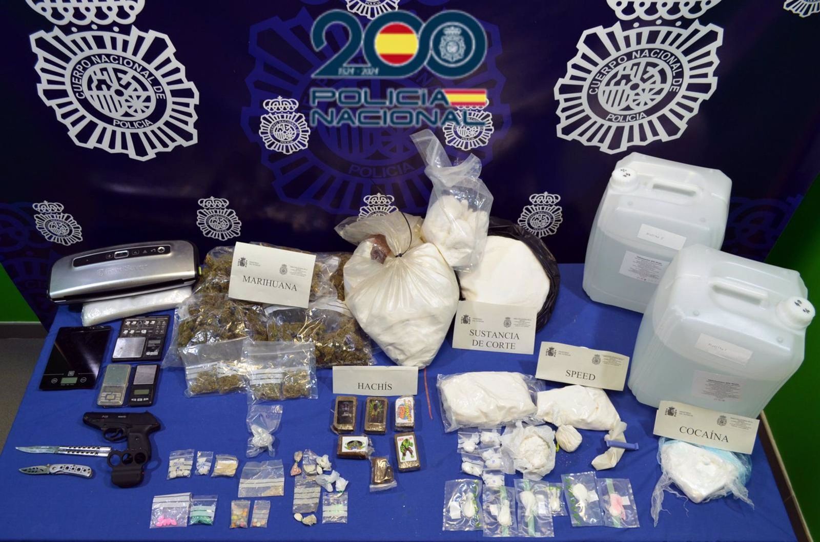 Ocho detenidos e intervenidos más de tres kilos de droga en una operación en Valladolid, Madrid y Zamora