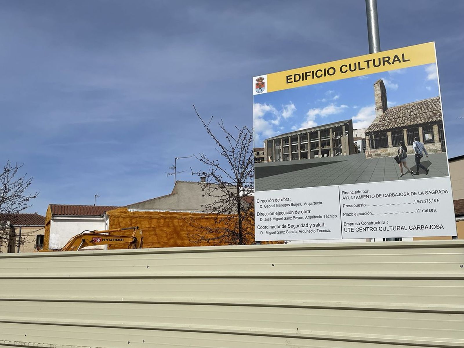 Inicio obras Centro Cultural Carbajosa