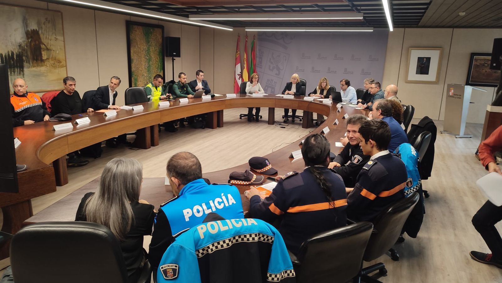 Reunión para la campaña de vialidad invernal en Zamora