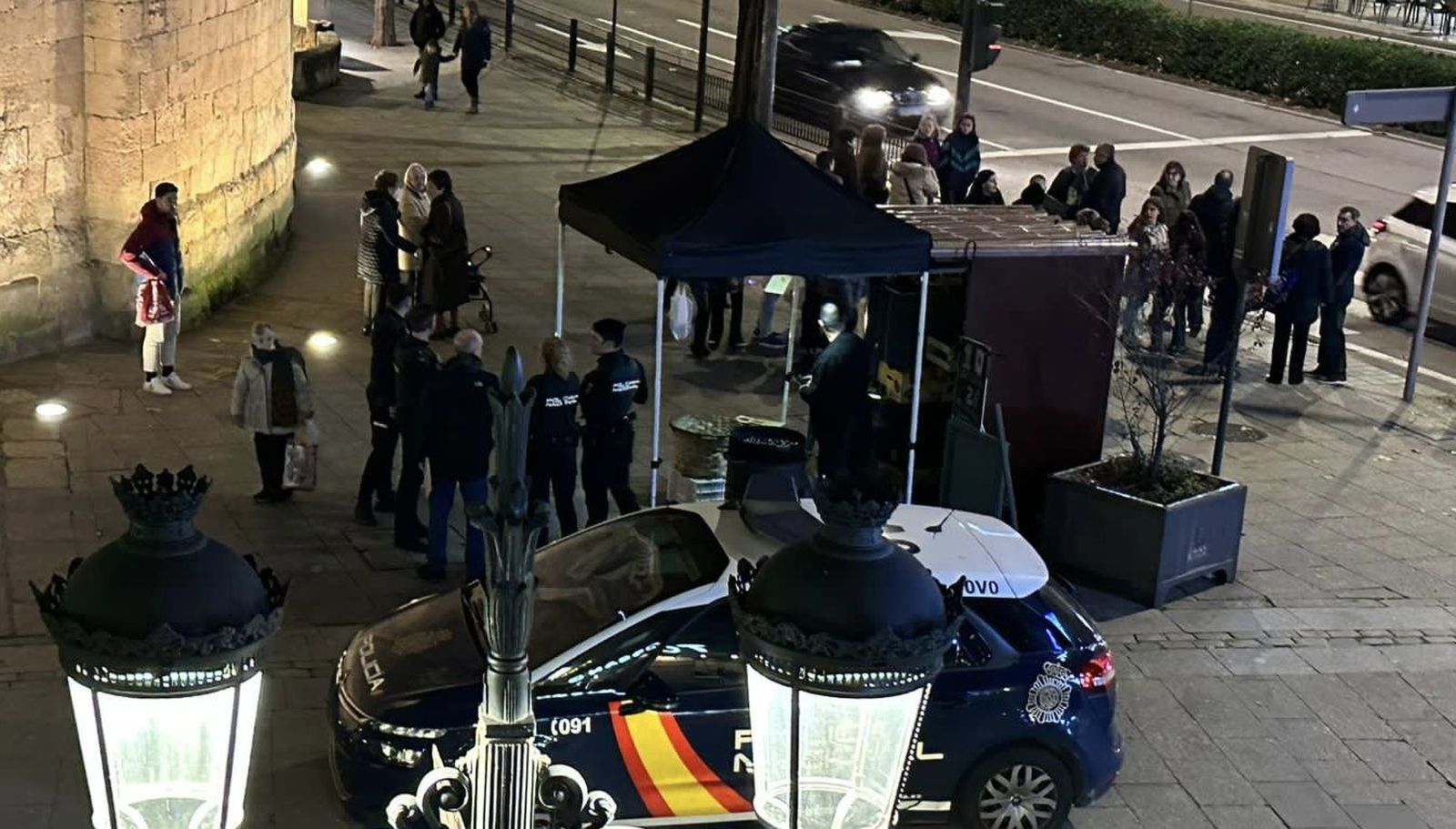 La Policía Nacional acude a la Puerta de Zamora por un intento de robo a un joven
