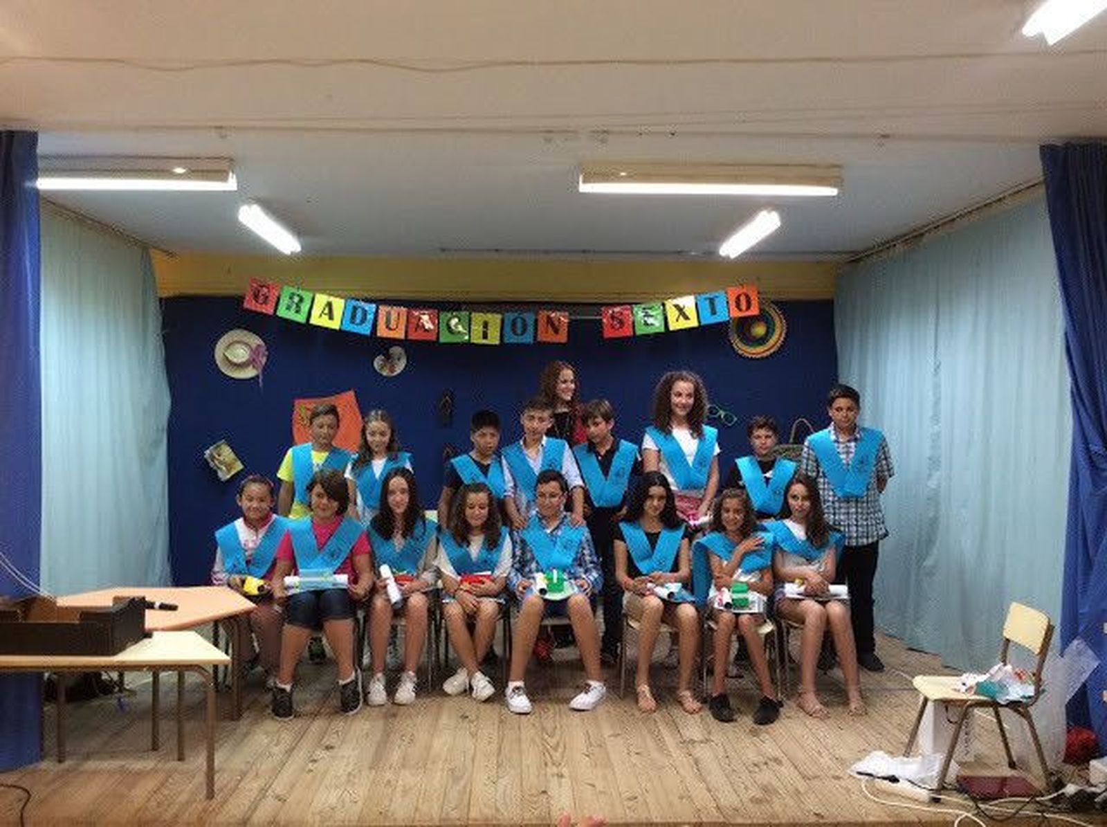 Graducación de los alumnos de 6º de Primaria del colegio Miguel de Cervantes