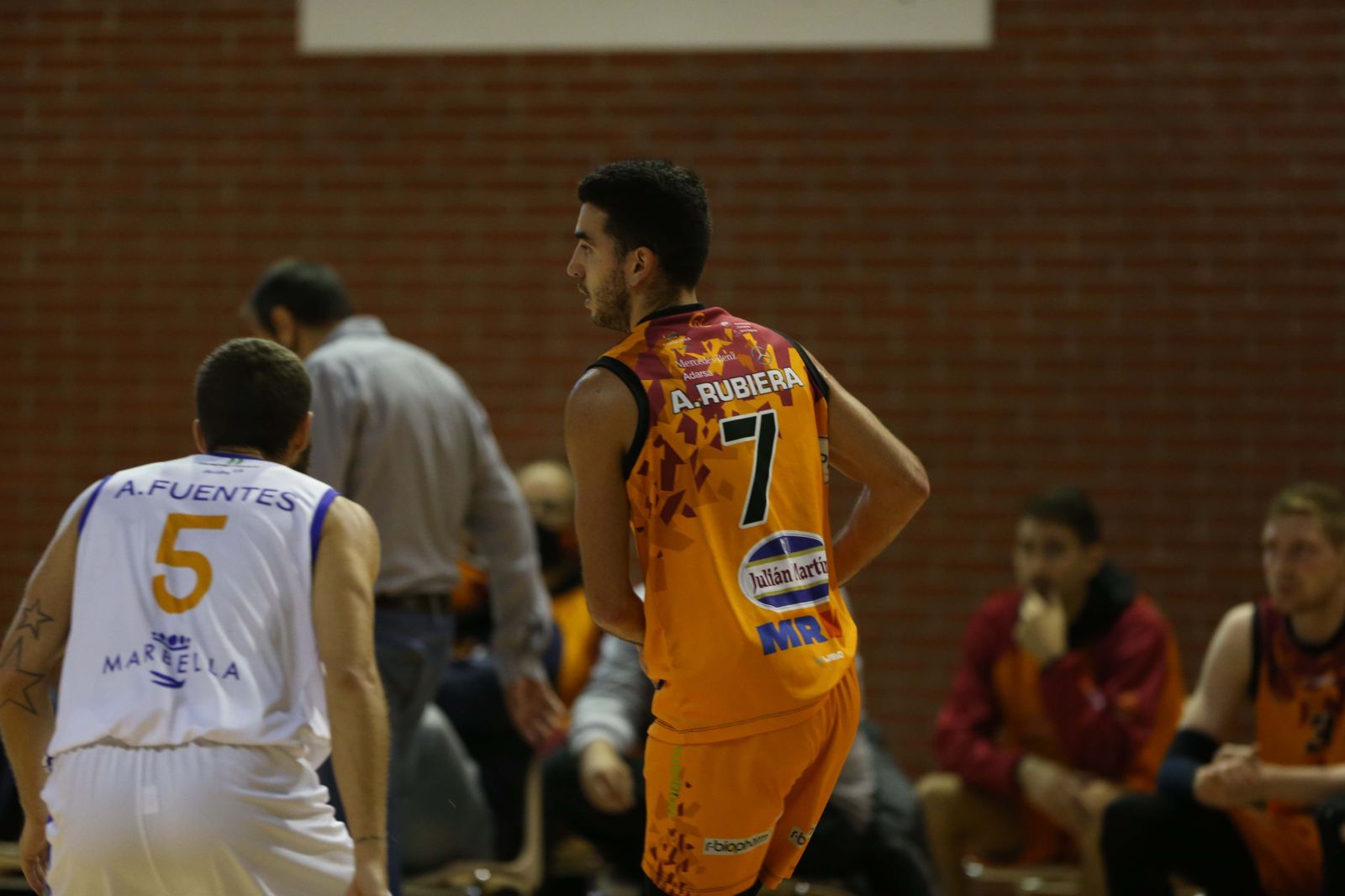 Rubiera, en el duelo ante el CB Marbella.