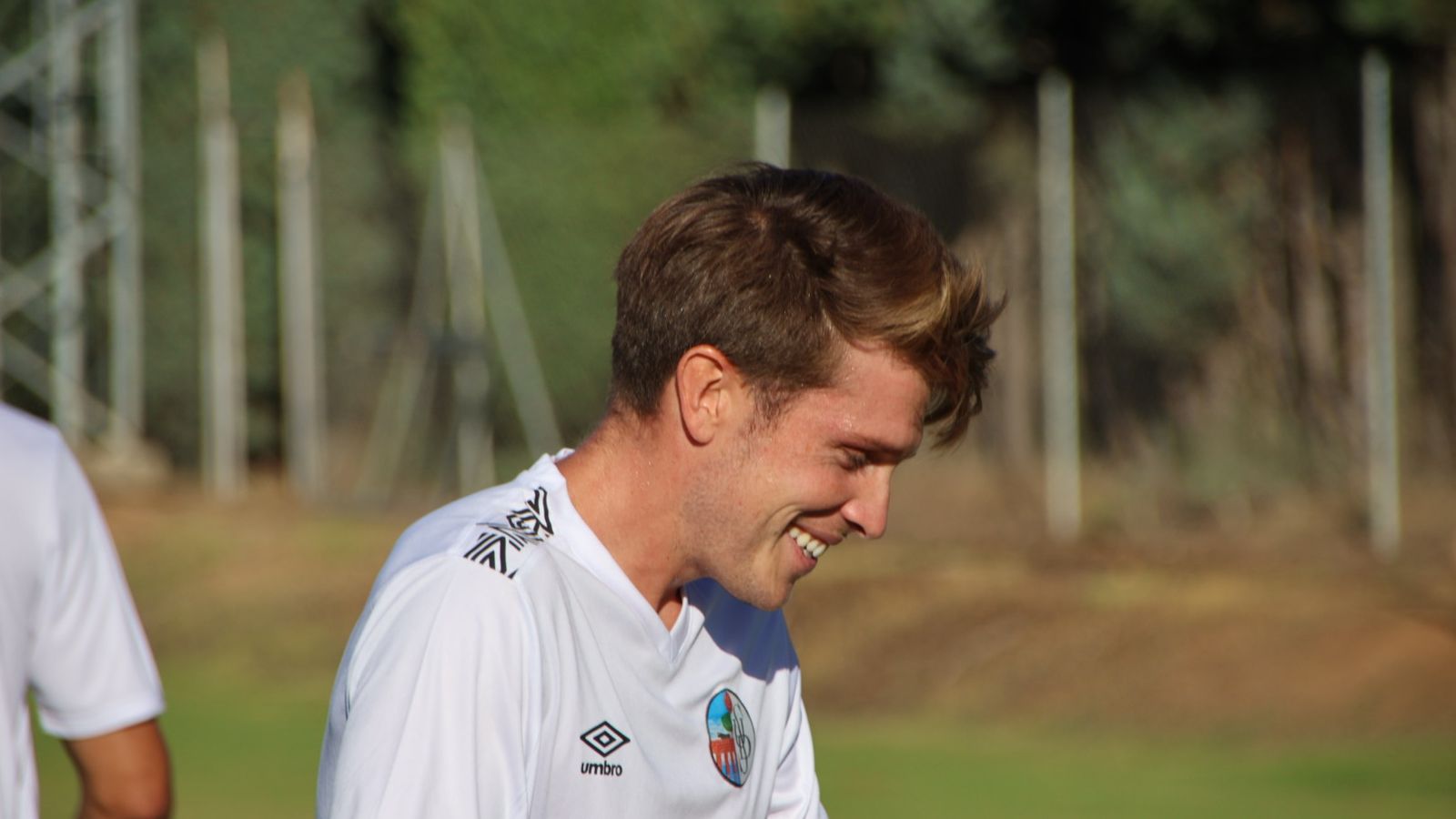 Cristeto, en un entrenamiento con el Salamanca CF UDS