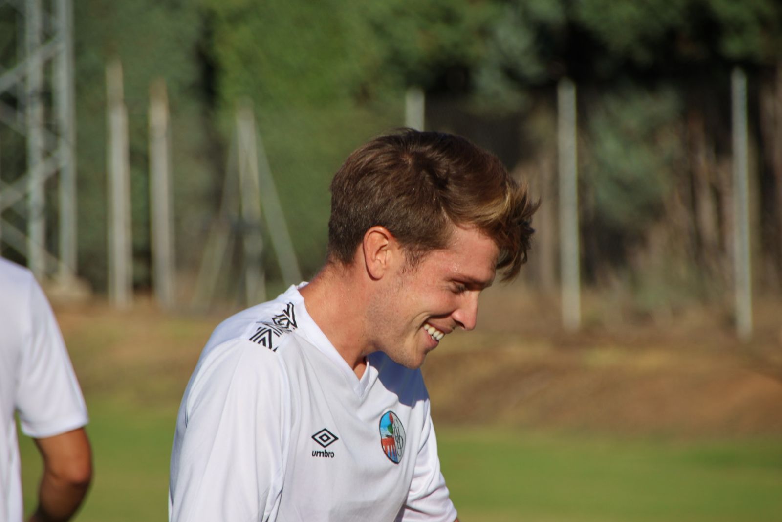 Cristeto, en un entrenamiento con el Salamanca CF UDS
