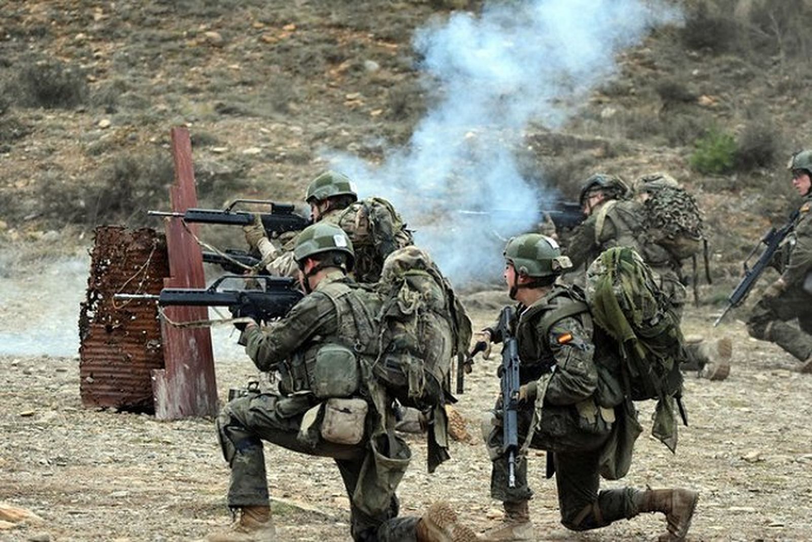 Ejército de Tierra durante unas maniobras