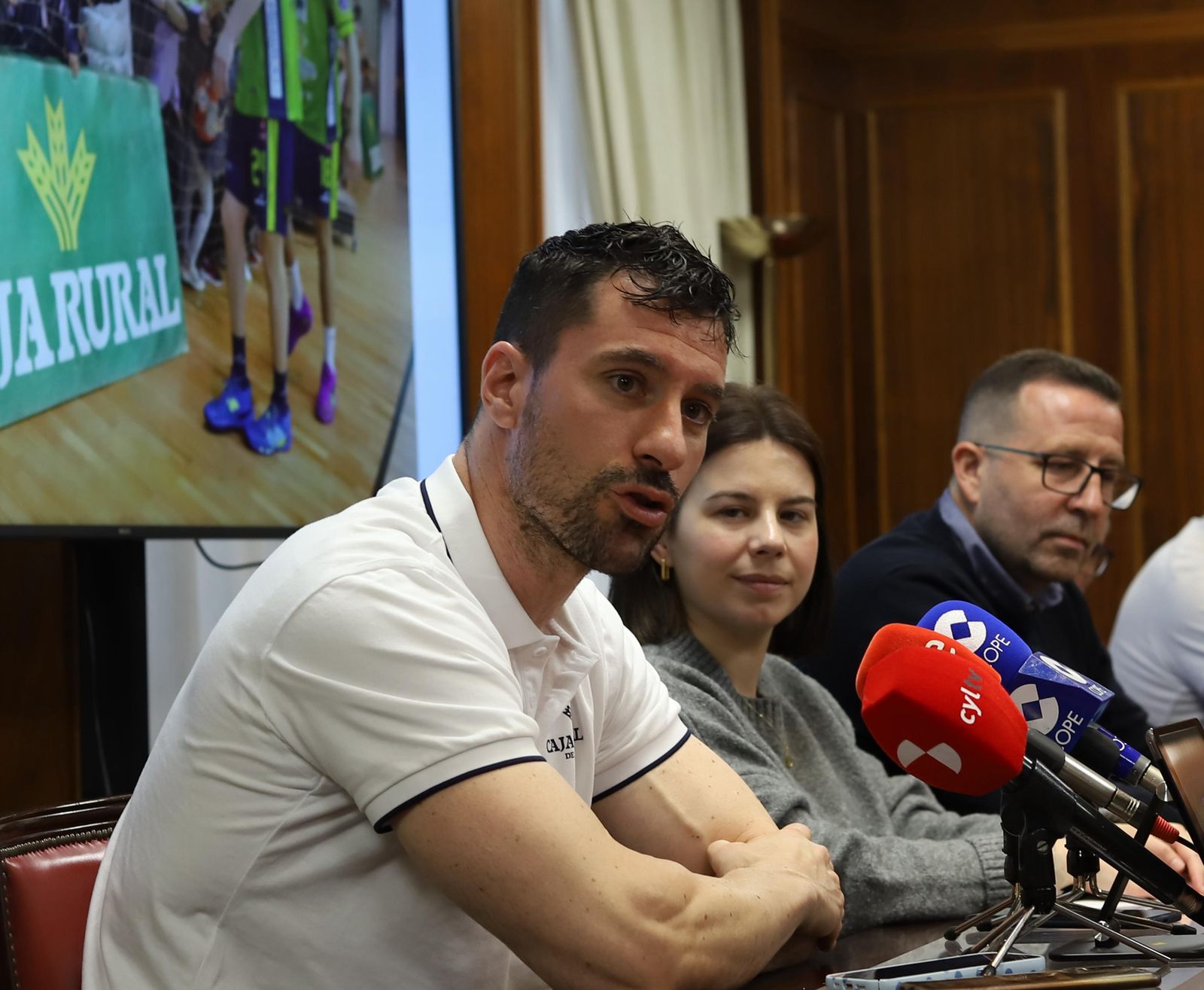 Jortos durante la rueda de prensa