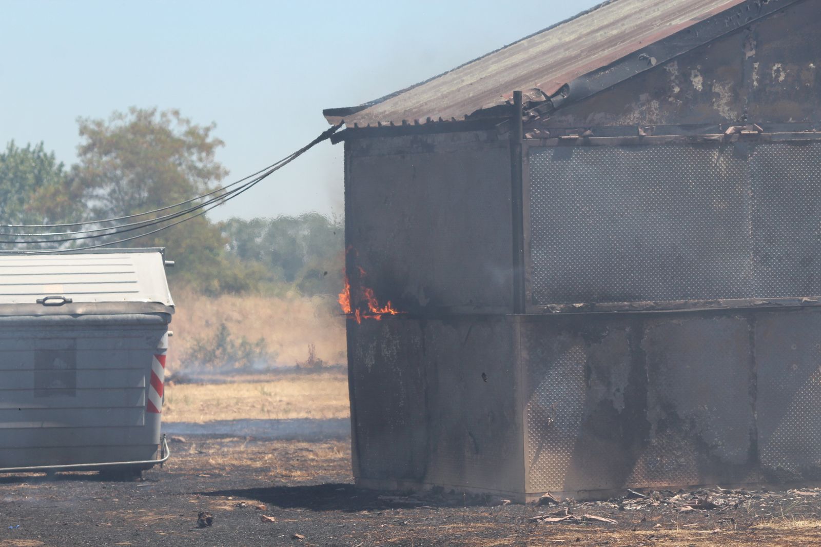 Incendio forestal en la zona de peñas de Santa Marta de Tormes