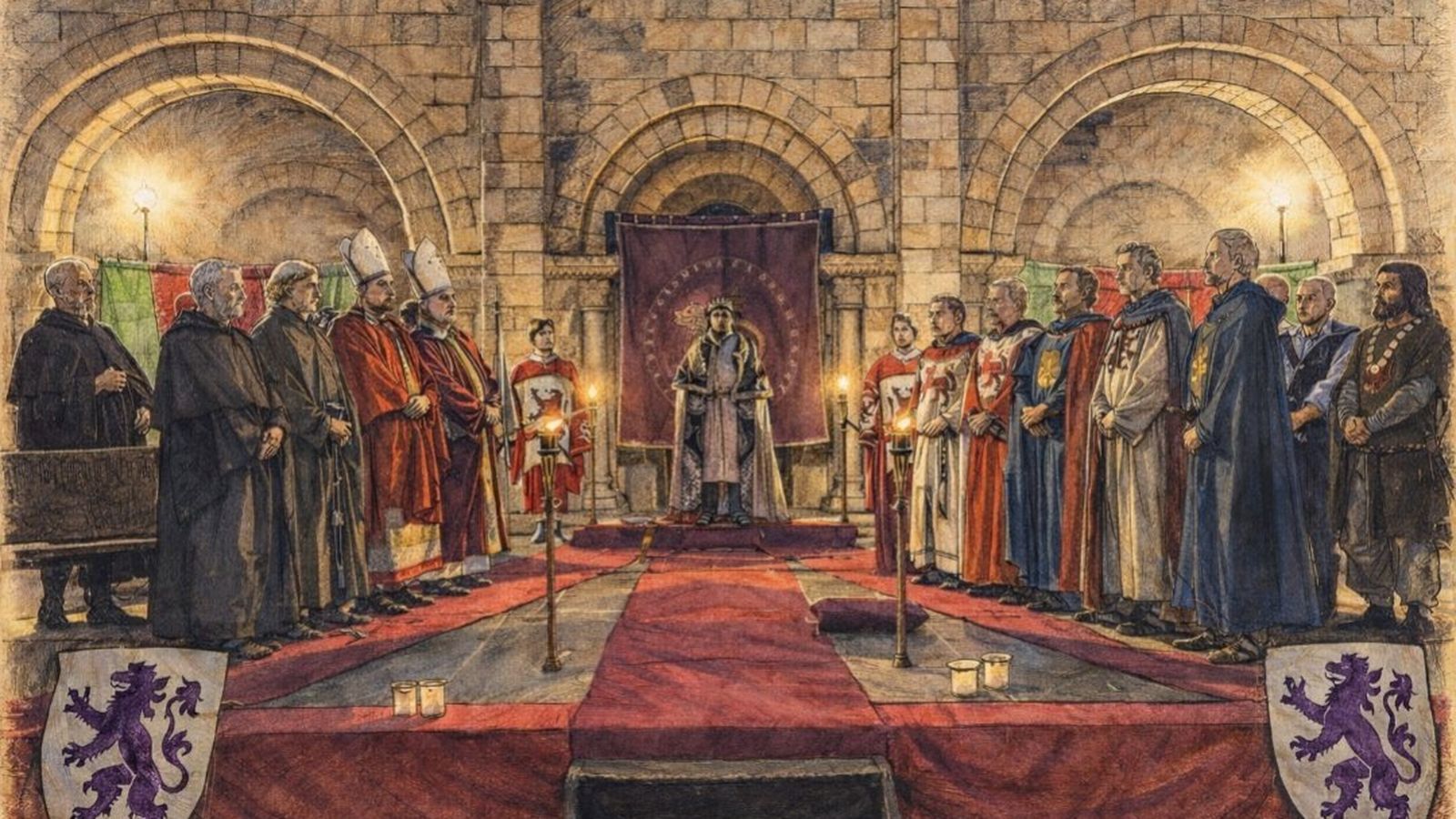 Representación de las Cortes del Reino de León