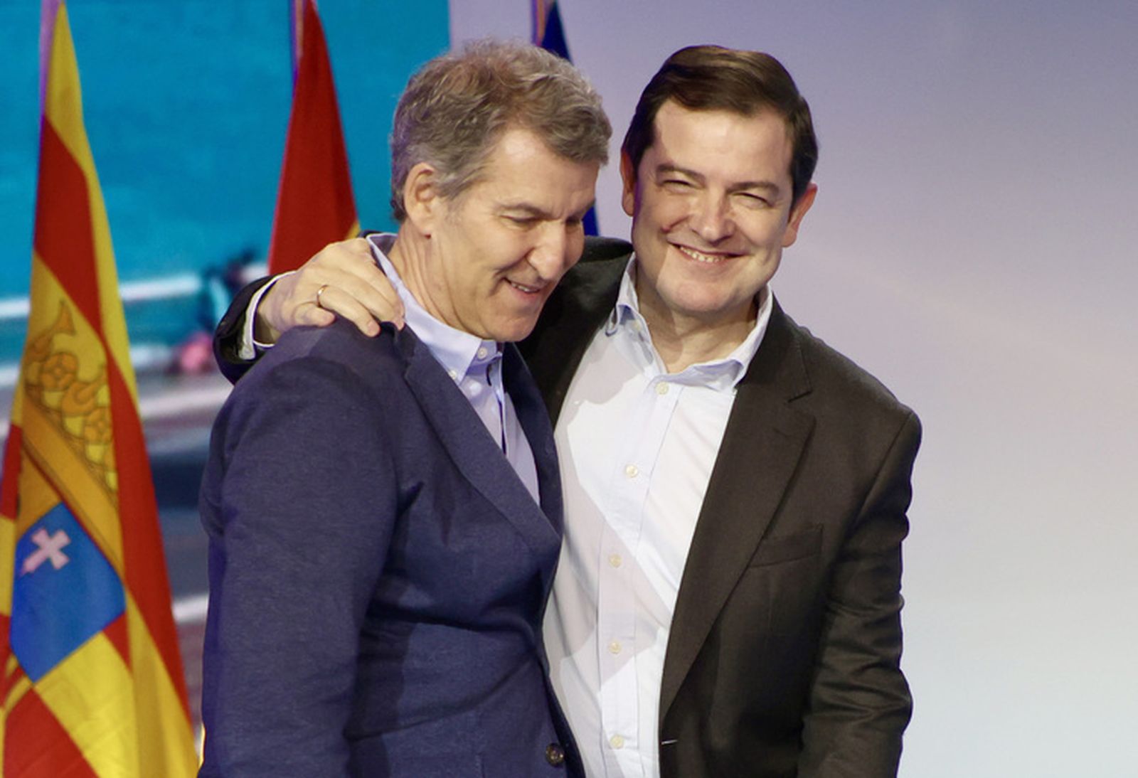 Mañueco junto a Feijóo