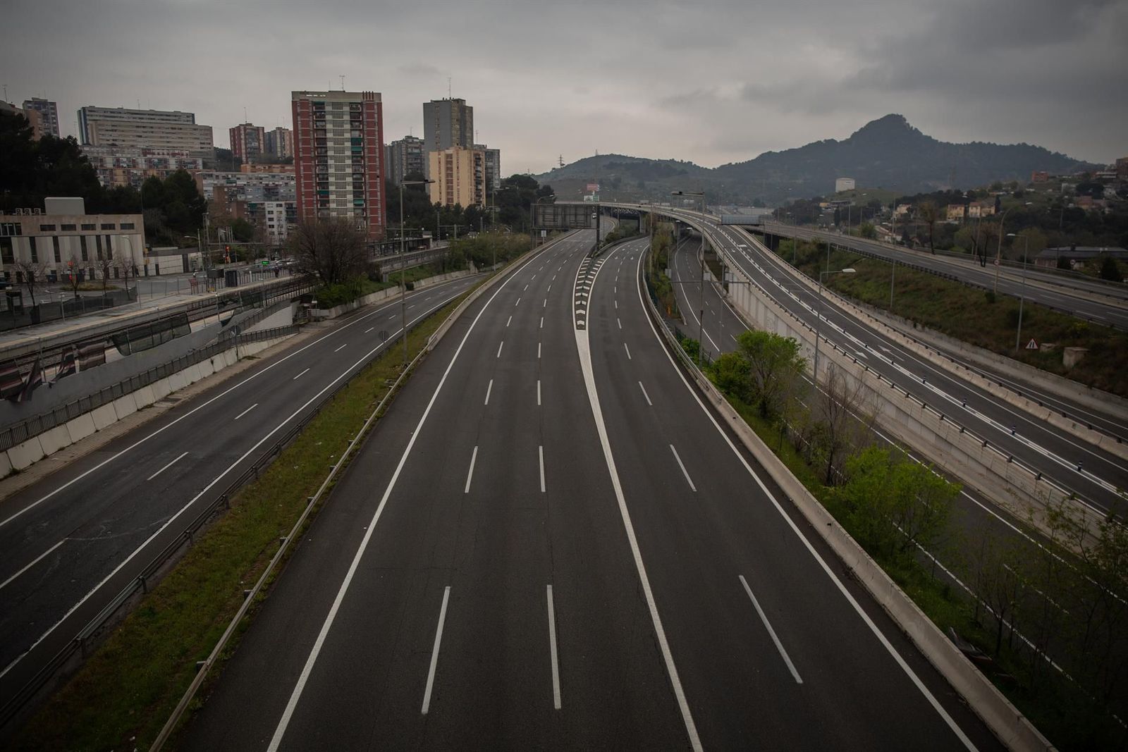 Carretera sn tráfico en Barcelona. | EP