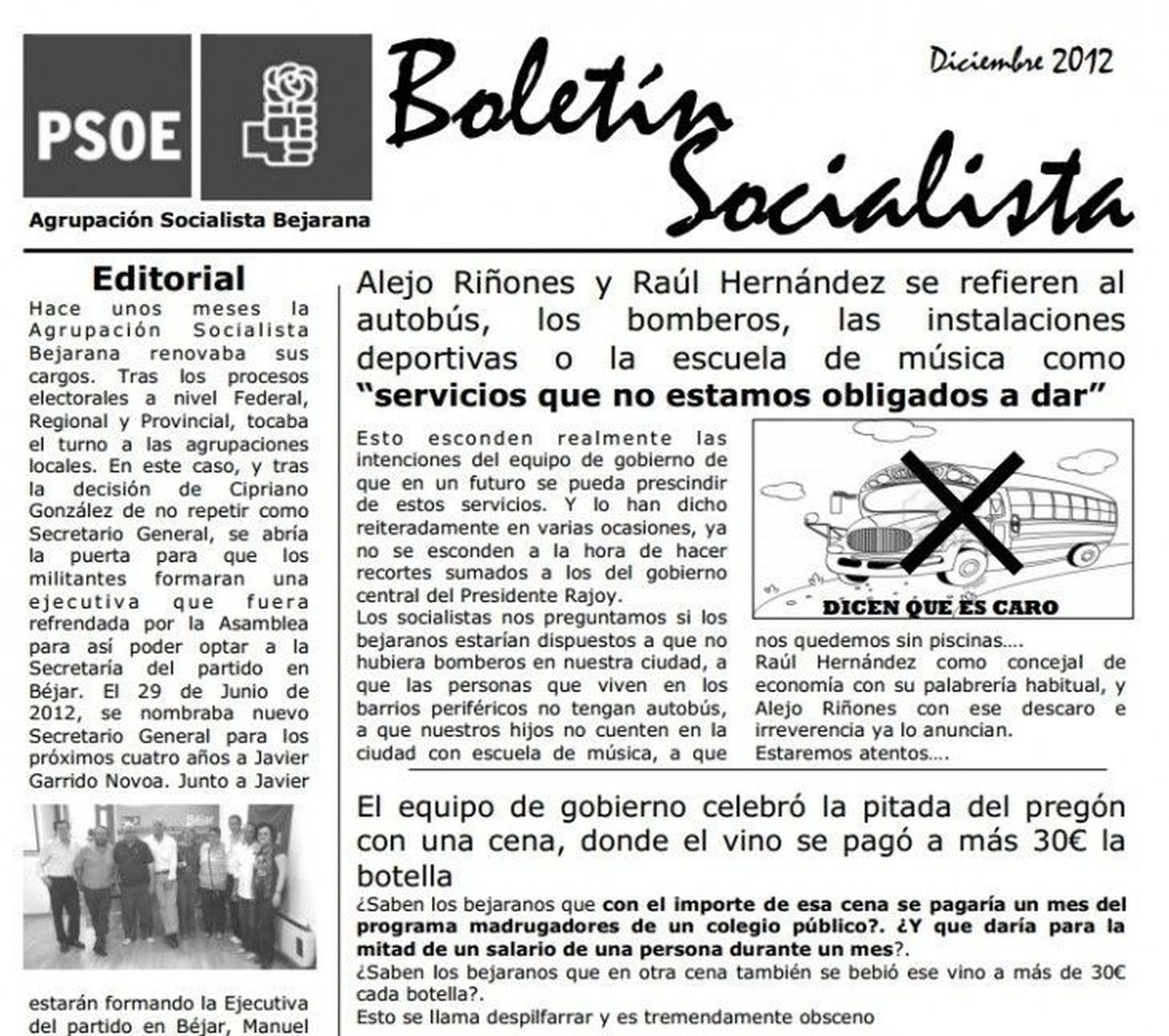 Sale a la calle el nuevo número del 'Boletín Socialista'