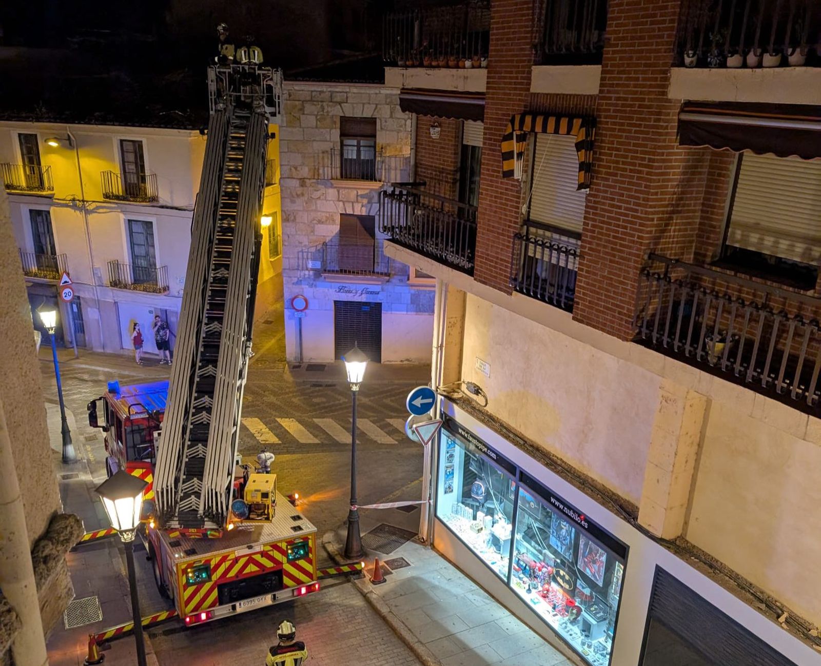 Bomberos de Zamora intervienen en la zona afectada