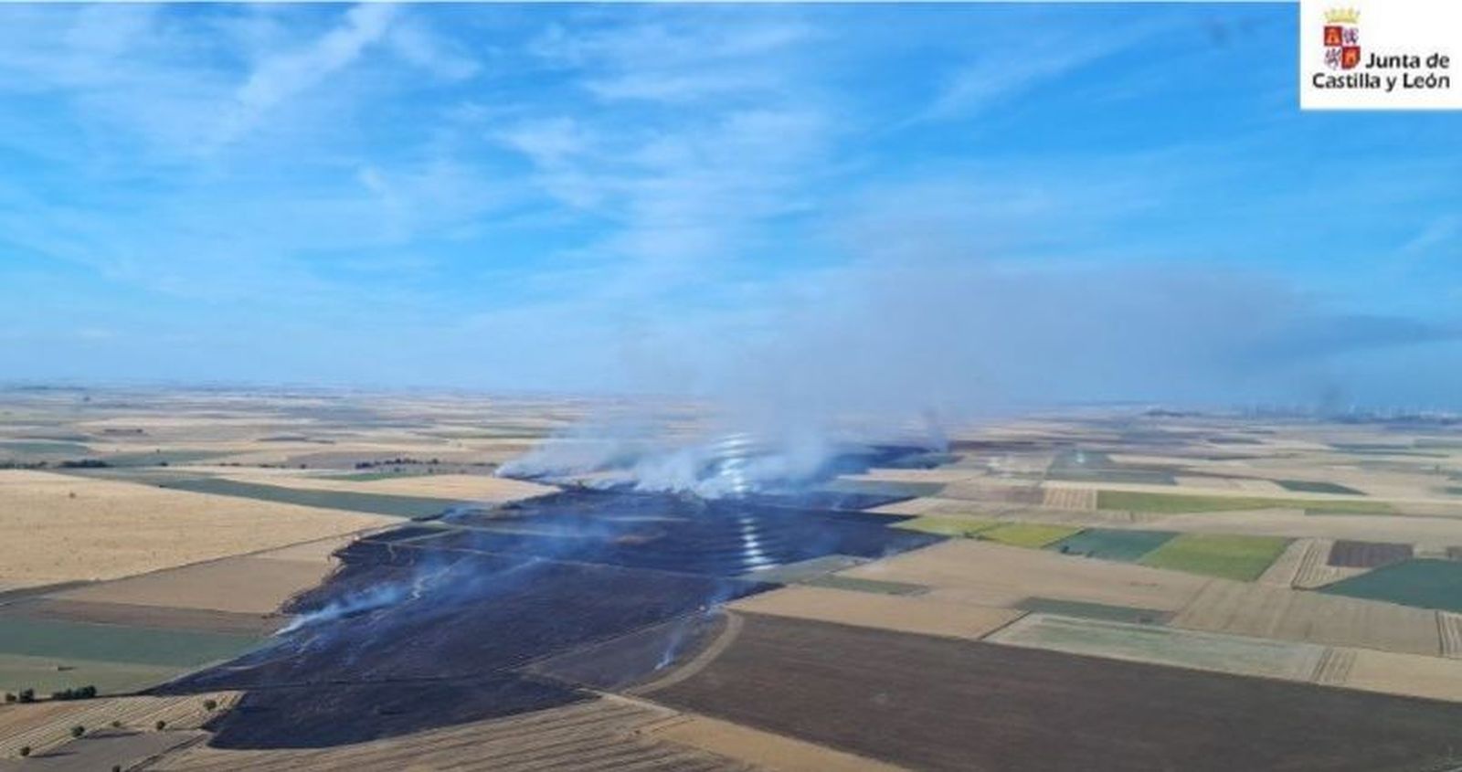 Declaran el nivel 1 por un incendio en Montealegre de Campos